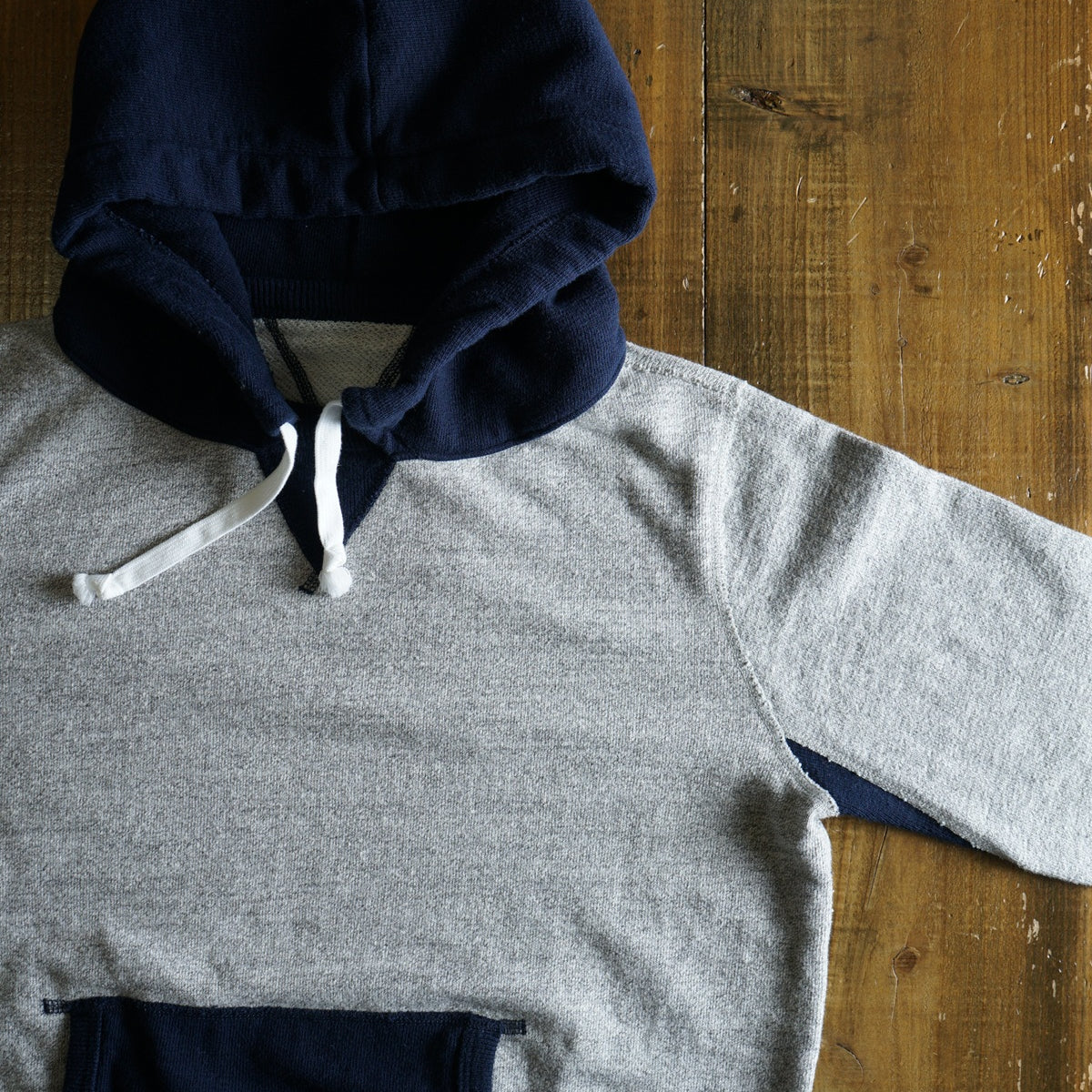 Cotton Relaxed After-Hood Sweatshirt (Melange) - DEVISE FACTORY