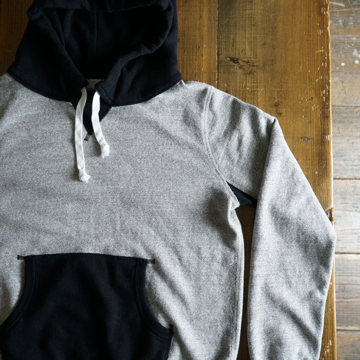 Cotton Relaxed After-Hood Sweatshirt (Melange) - DEVISE FACTORY