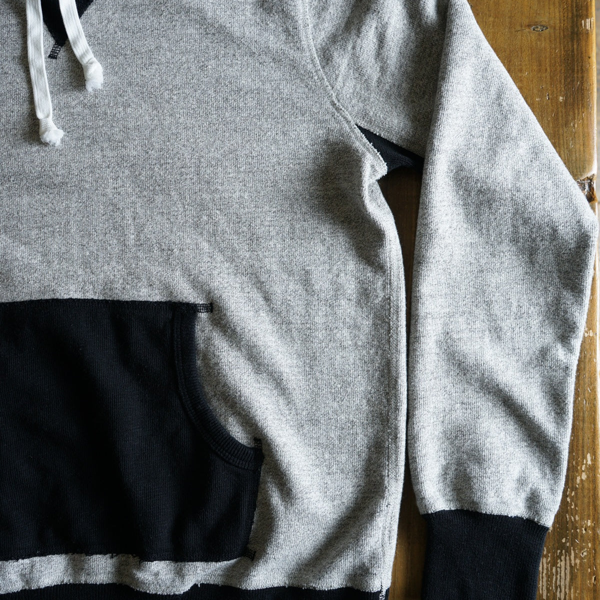 Cotton Relaxed After-Hood Sweatshirt (Melange) - DEVISE FACTORY