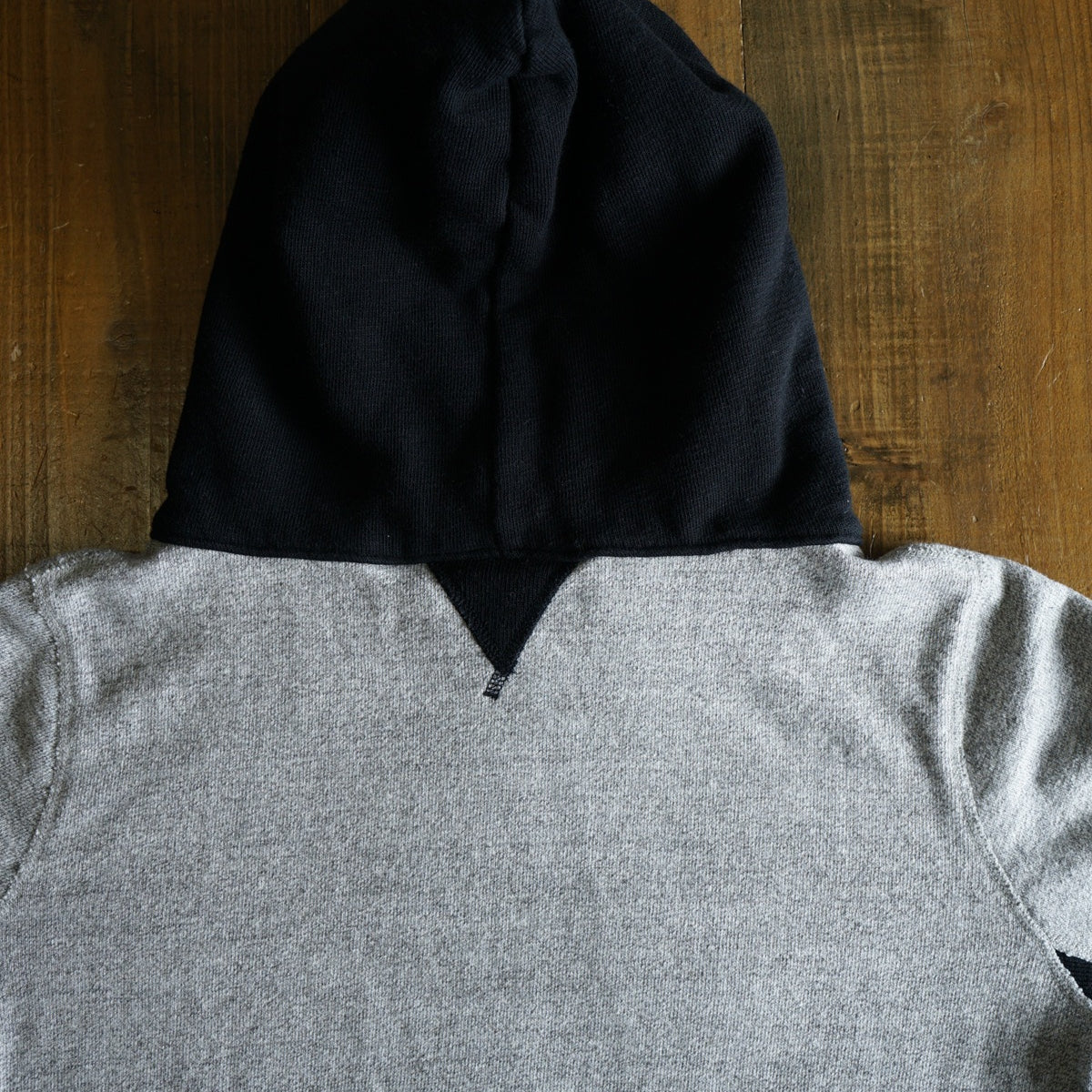 Cotton Relaxed After-Hood Sweatshirt (Melange) - DEVISE FACTORY