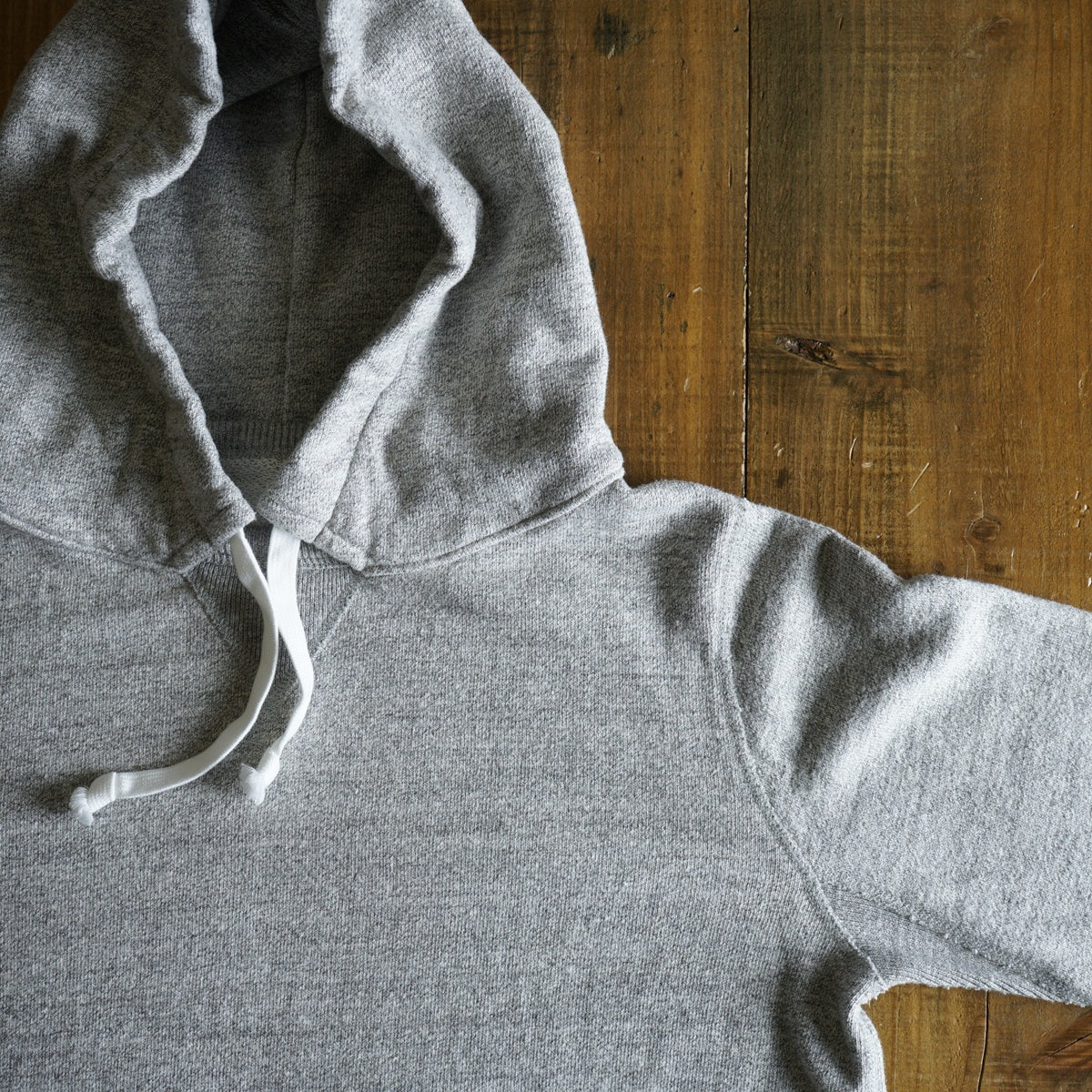Cotton Relaxed After-Hood Sweatshirt (Melange) - DEVISE FACTORY