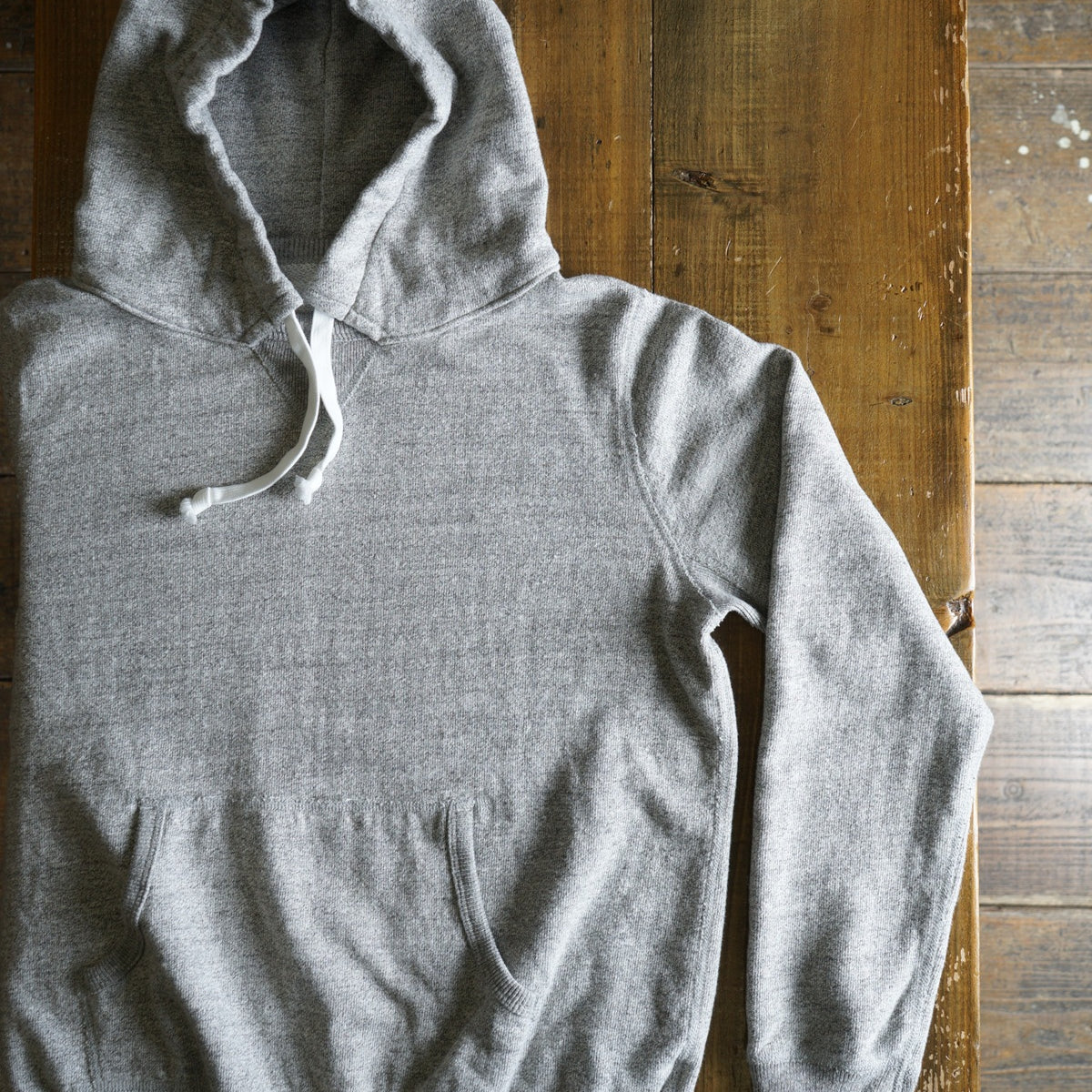 Cotton Relaxed After-Hood Sweatshirt (Melange) - DEVISE FACTORY