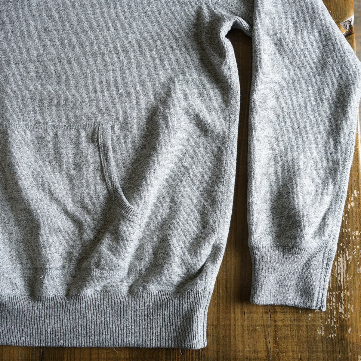 Cotton Relaxed After-Hood Sweatshirt (Melange) - DEVISE FACTORY