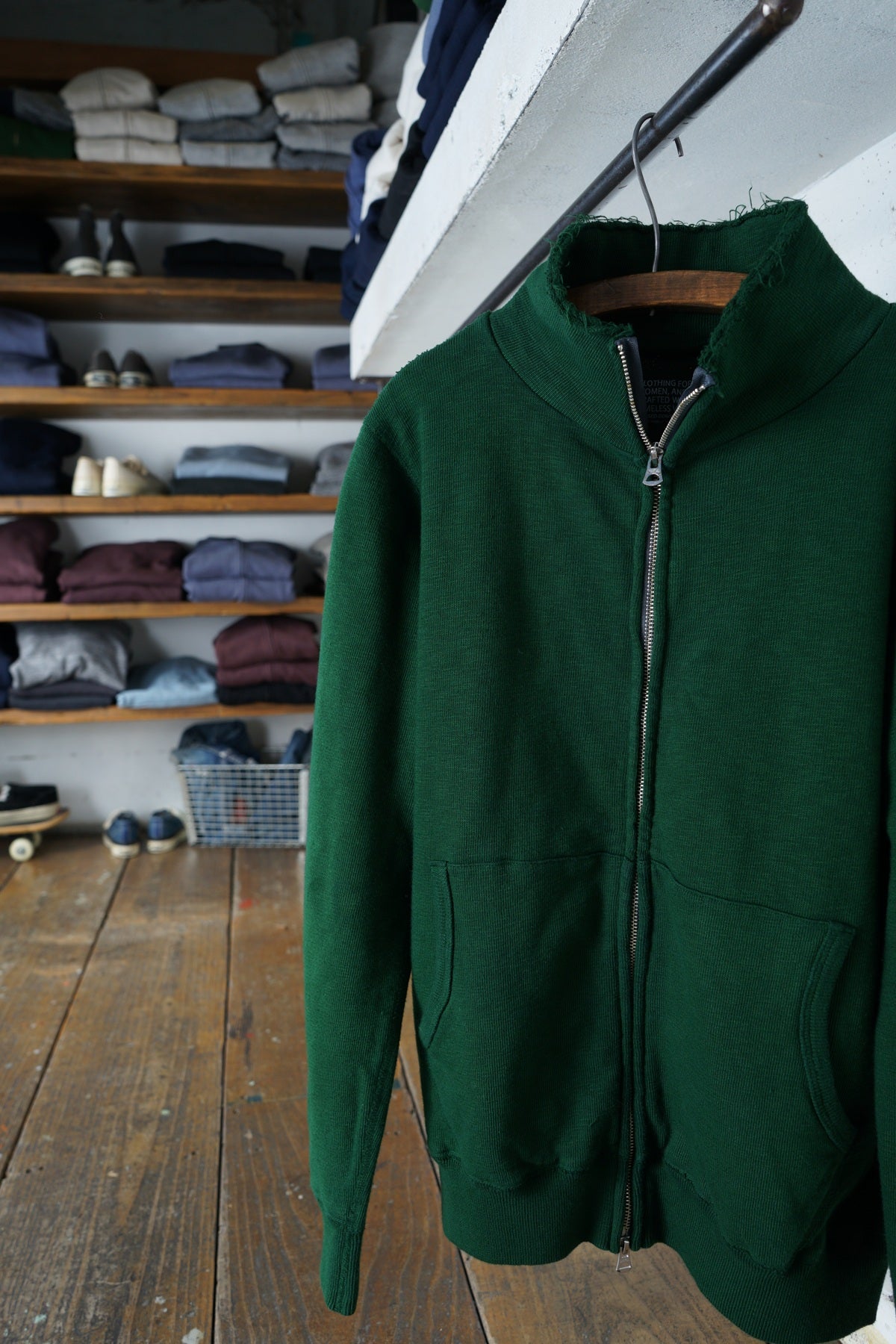 Cotton Relaxed Zip Jacket - DEVISE FACTORY