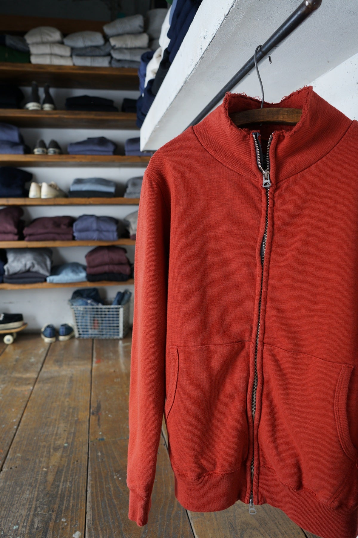 Cotton Relaxed Zip Jacket - DEVISE FACTORY