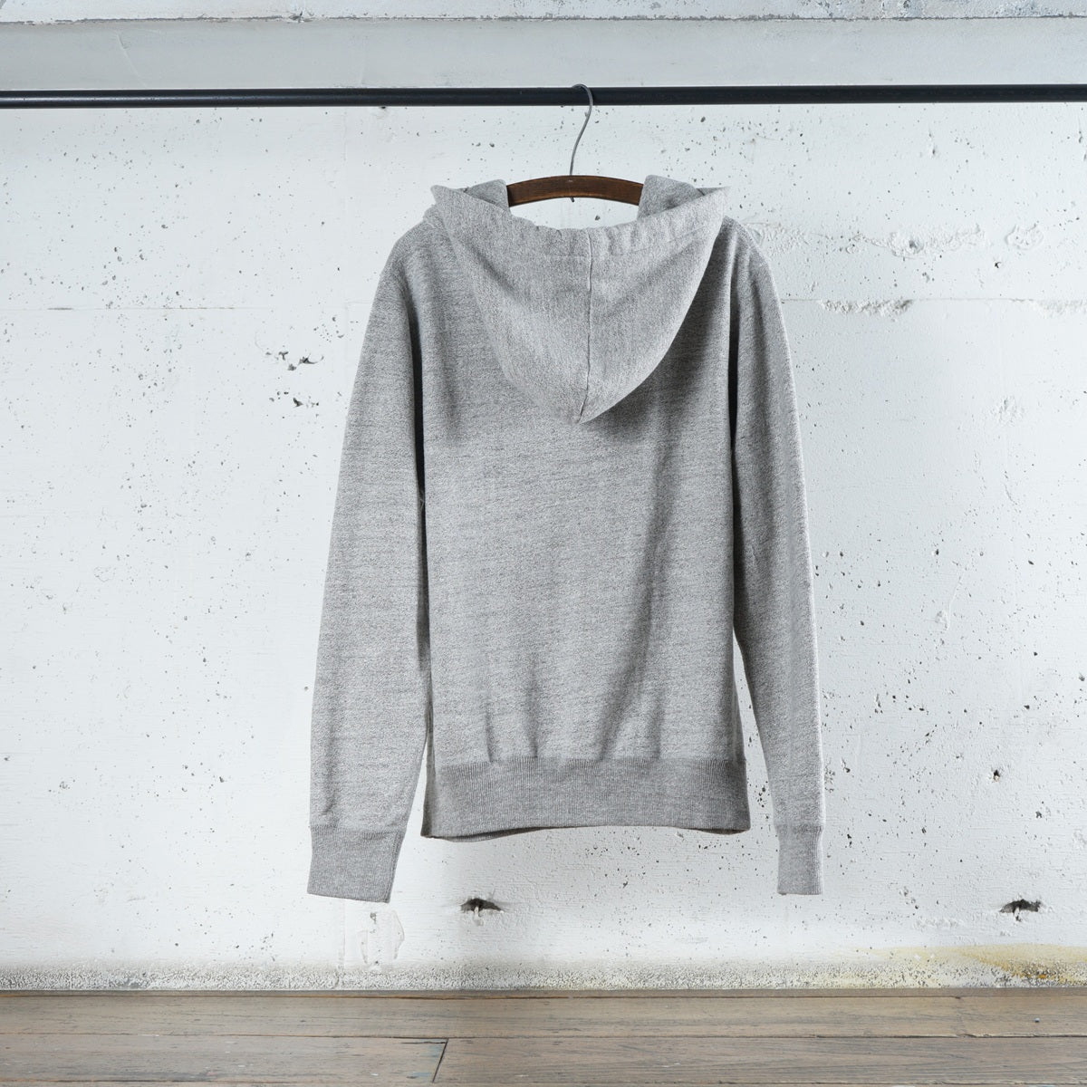 Cotton Relaxed After-Hood Sweatshirt (Melange) - DEVISE FACTORY
