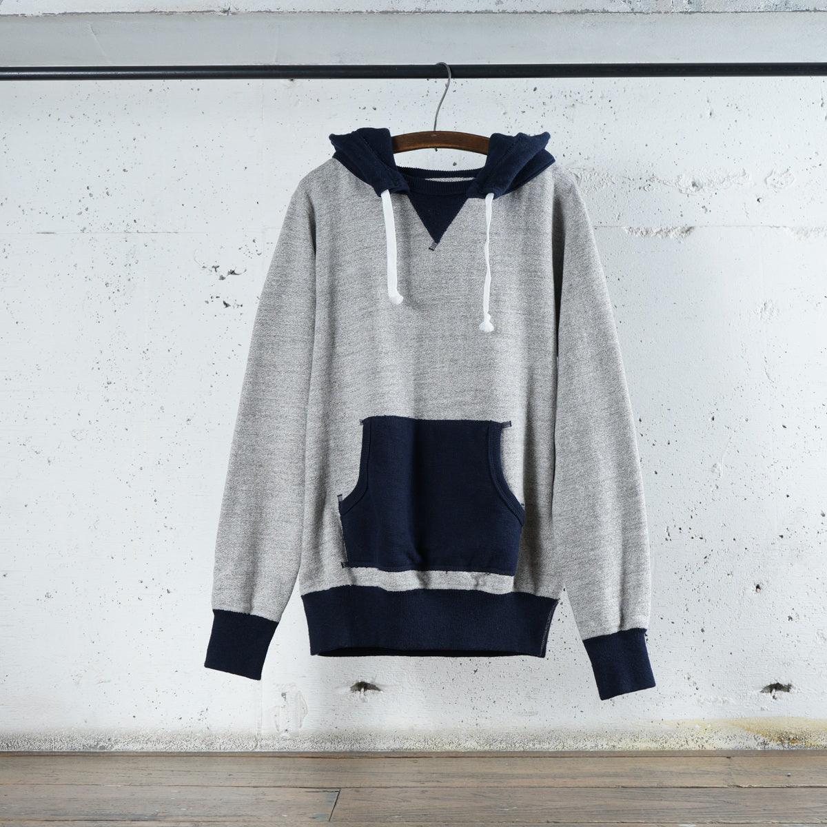Cotton Relaxed After-Hood Sweatshirt (Melange) - DEVISE FACTORY
