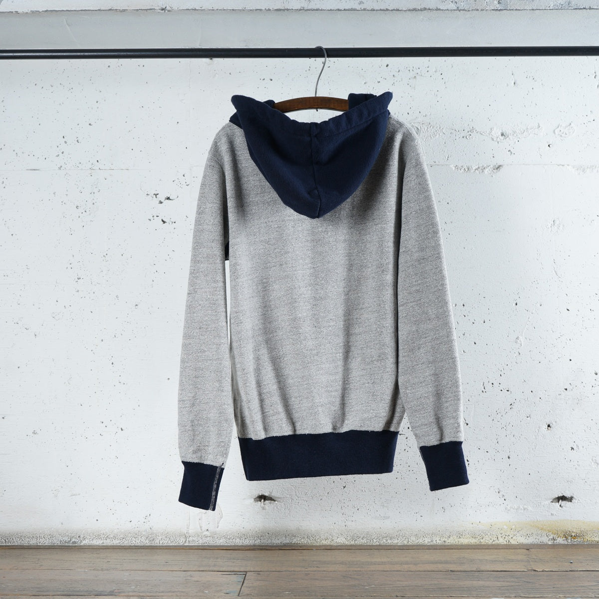 Cotton Relaxed After-Hood Sweatshirt (Melange) - DEVISE FACTORY