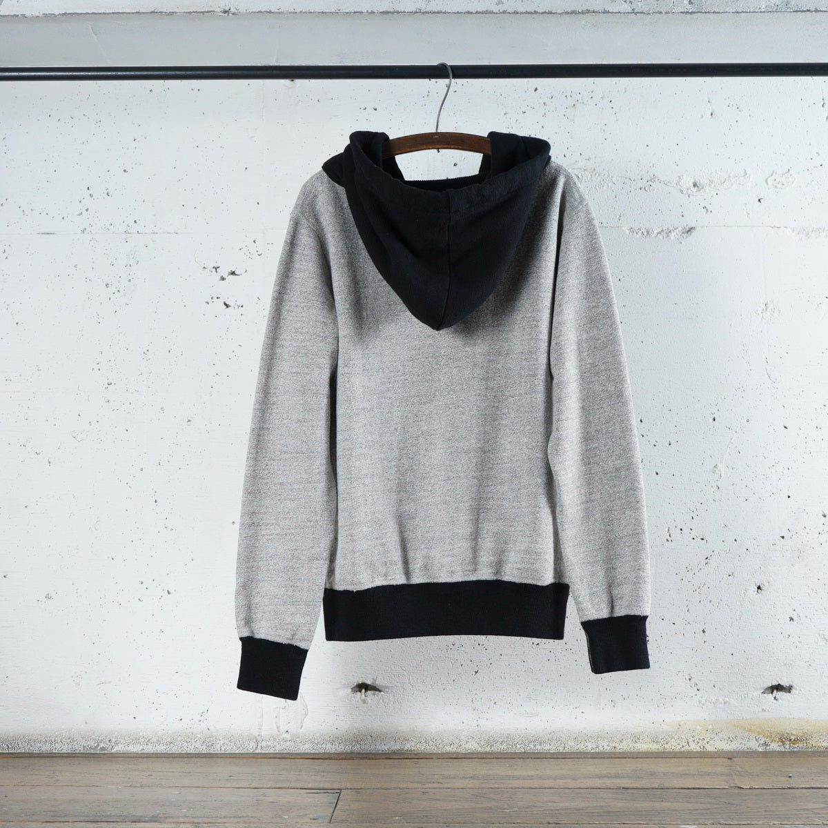 Cotton Relaxed After-Hood Sweatshirt (Melange) - DEVISE FACTORY