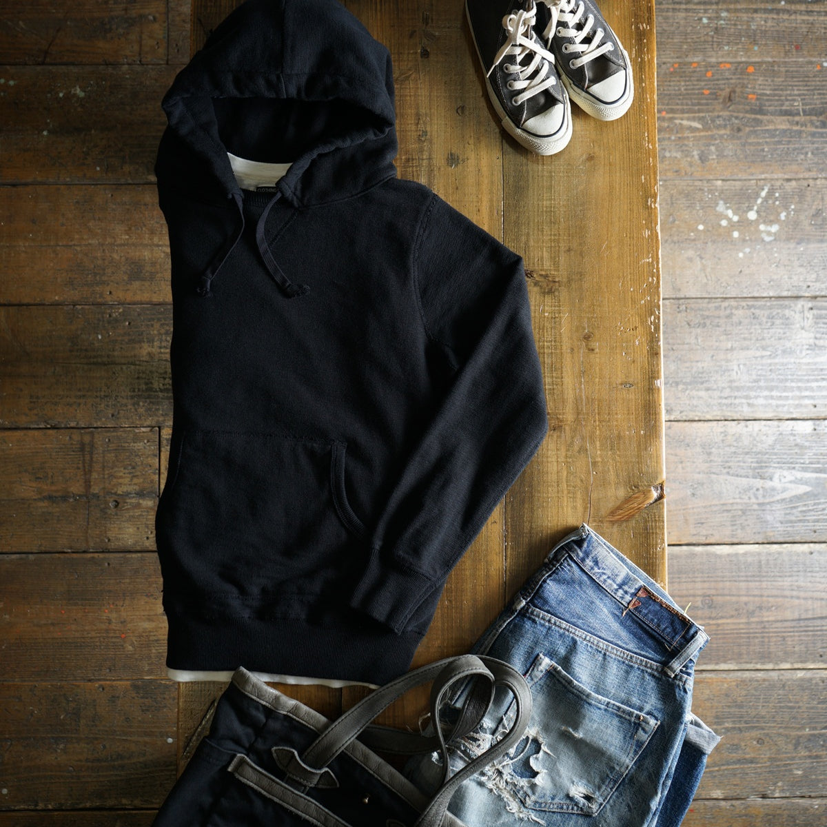 Cotton Relaxed After-Hood Sweatshirt - DEVISE FACTORY
