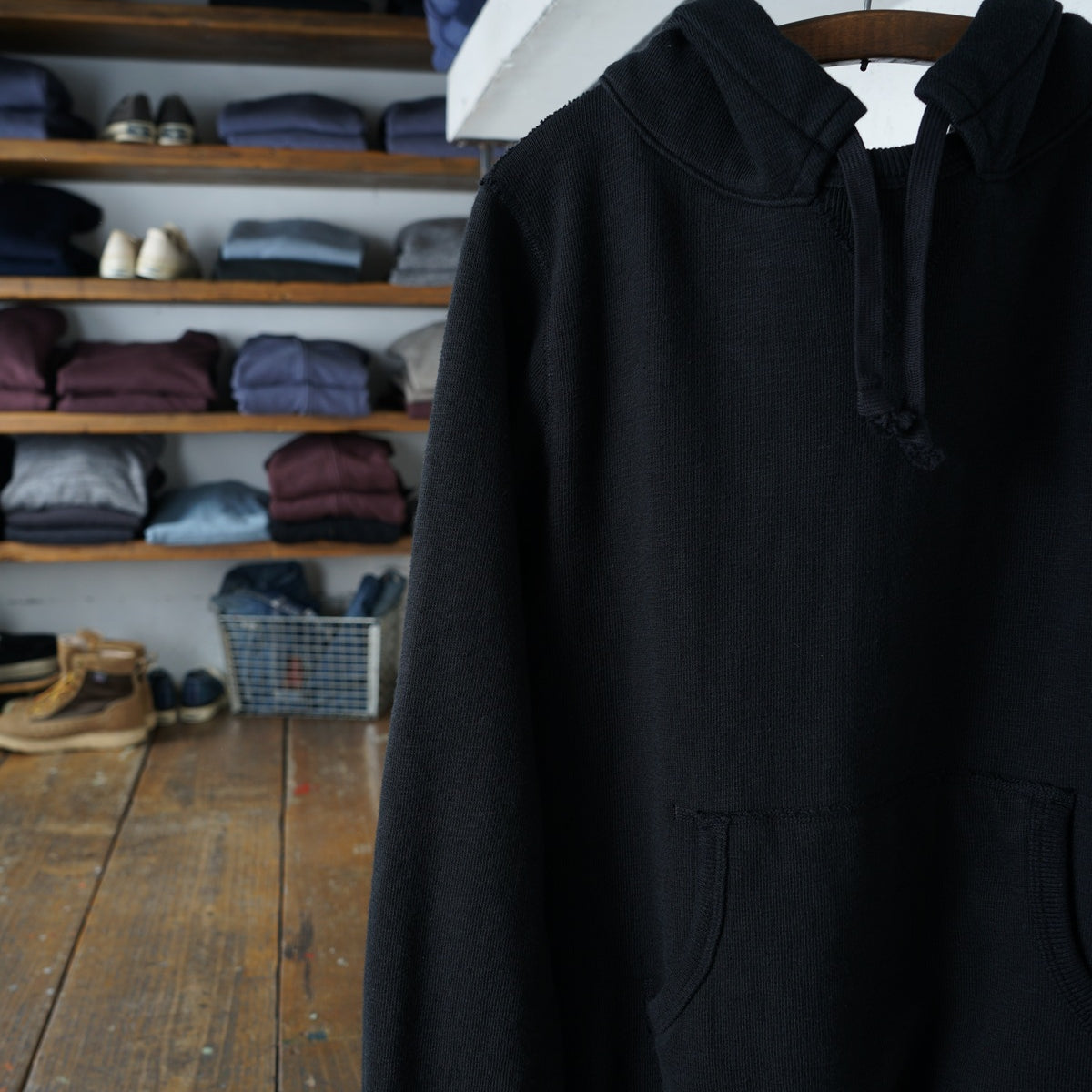 Cotton Relaxed After-Hood Sweatshirt - DEVISE FACTORY