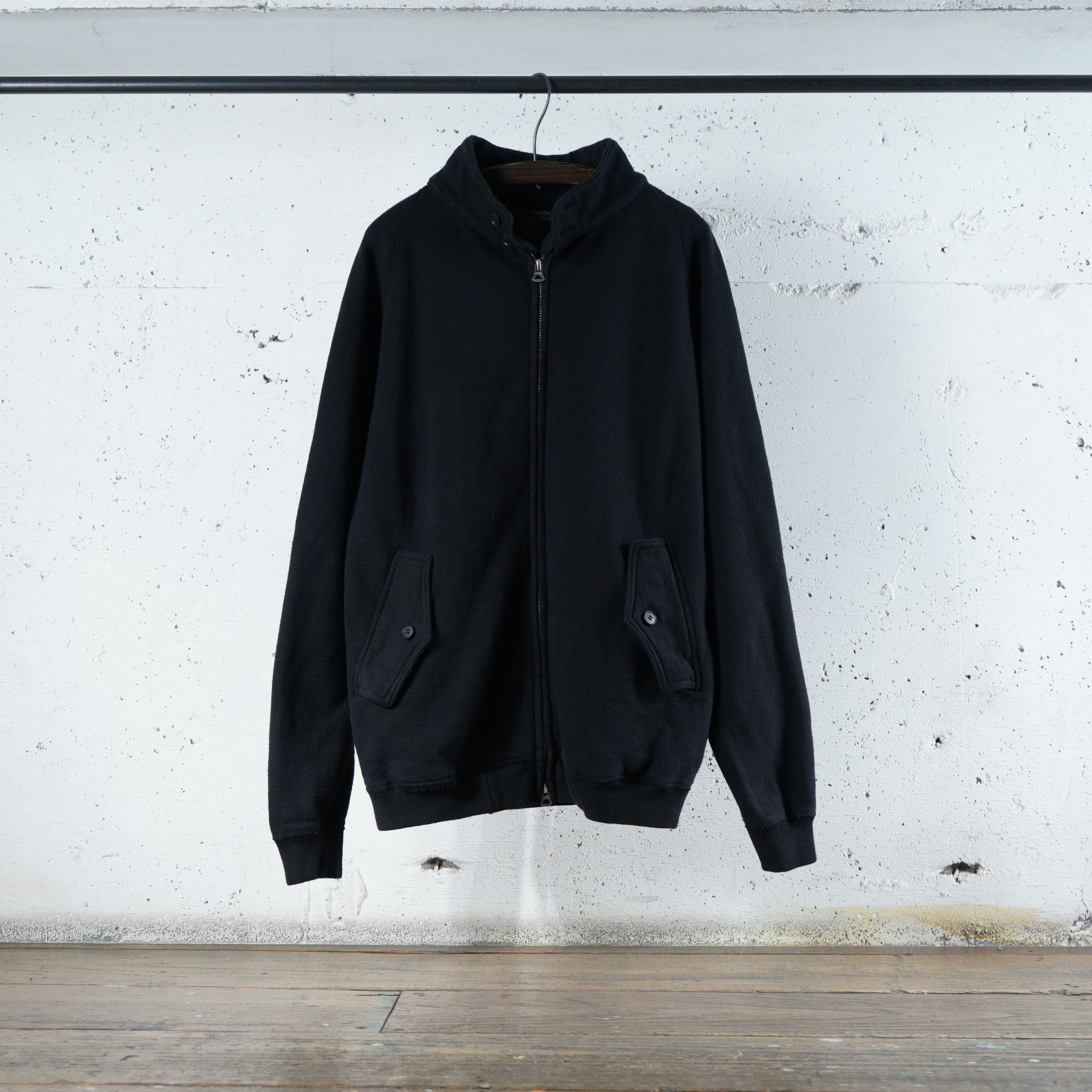 Cotton Relaxed Zip Blouson - DEVISE FACTORY