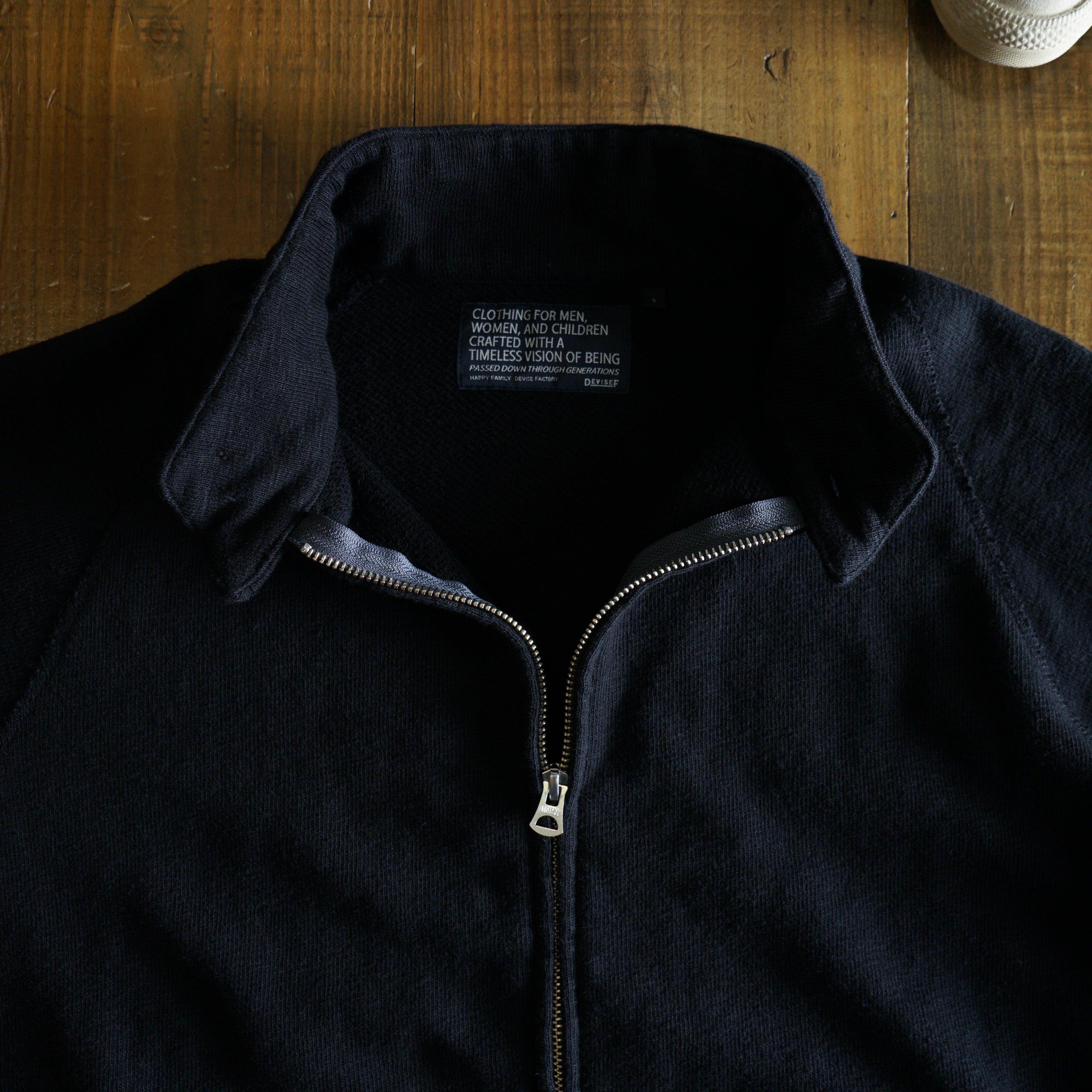 Cotton Relaxed Zip Blouson - DEVISE FACTORY