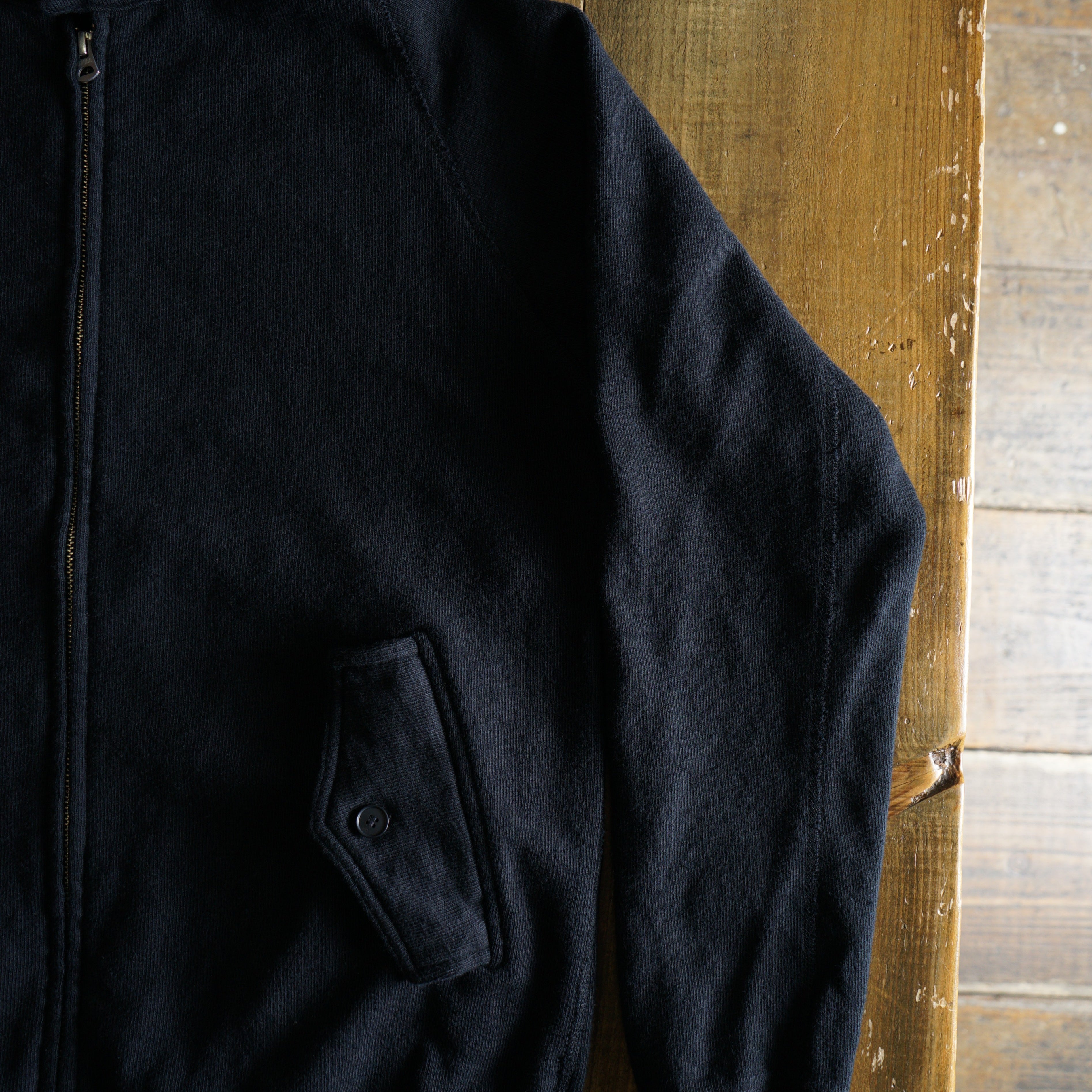 Cotton Relaxed Zip Blouson - DEVISE FACTORY