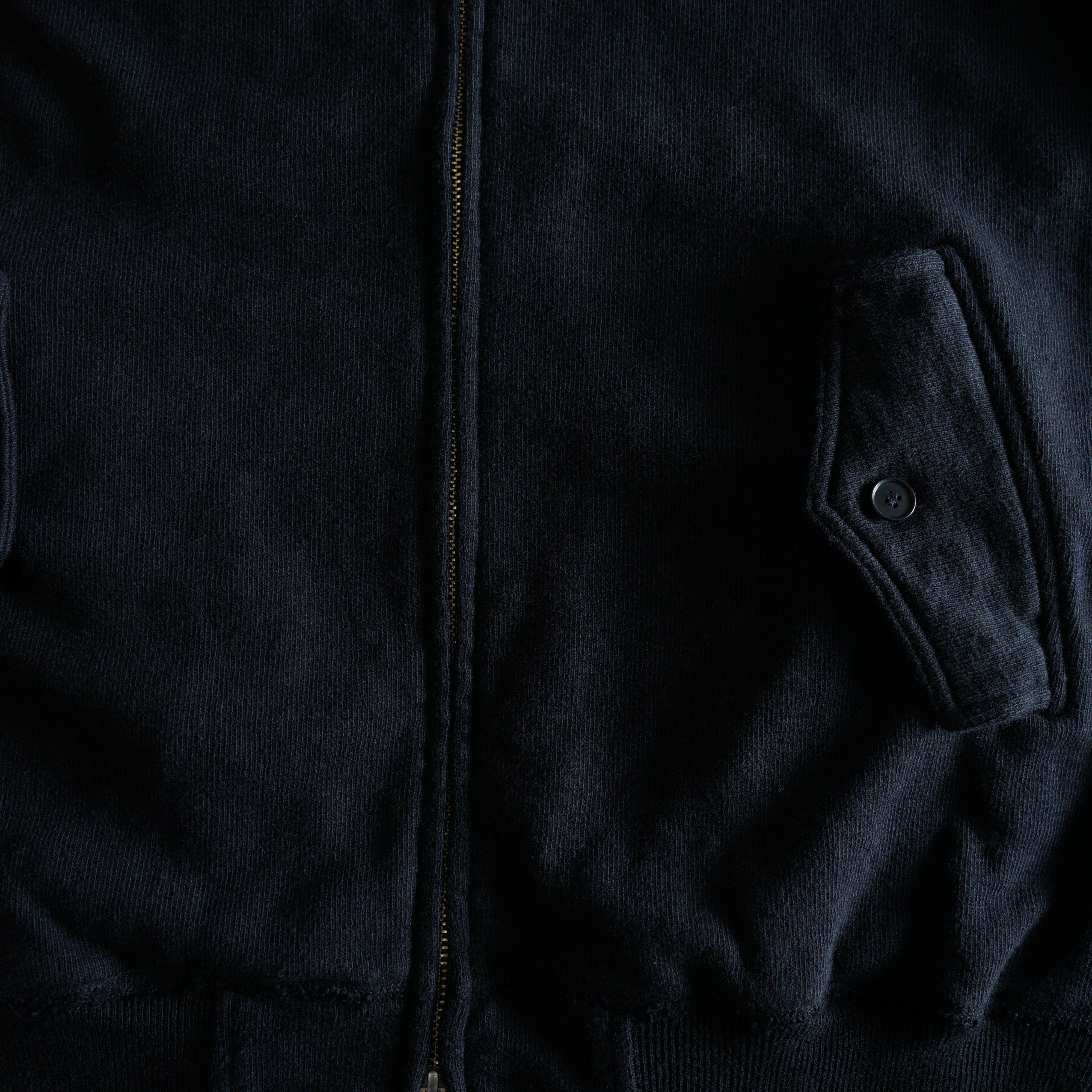 Cotton Relaxed Zip Blouson - DEVISE FACTORY