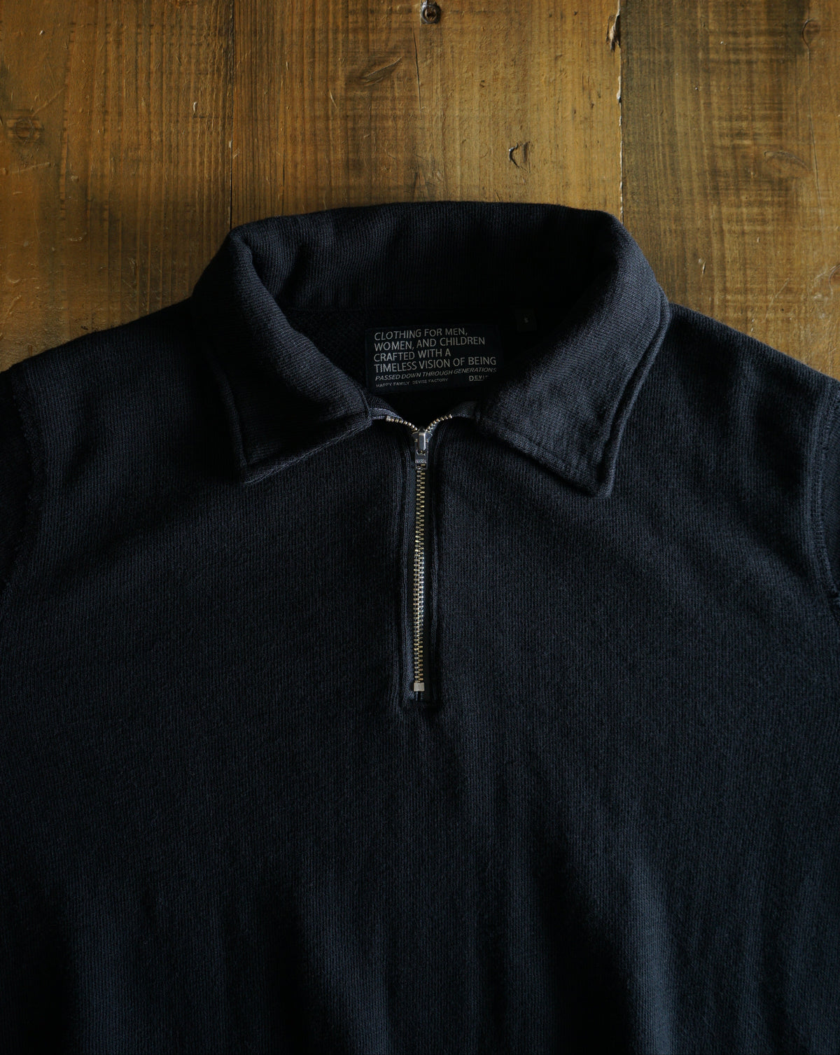 Cotton Relaxed Half-Zip Sweatshirt - DEVISE FACTORY