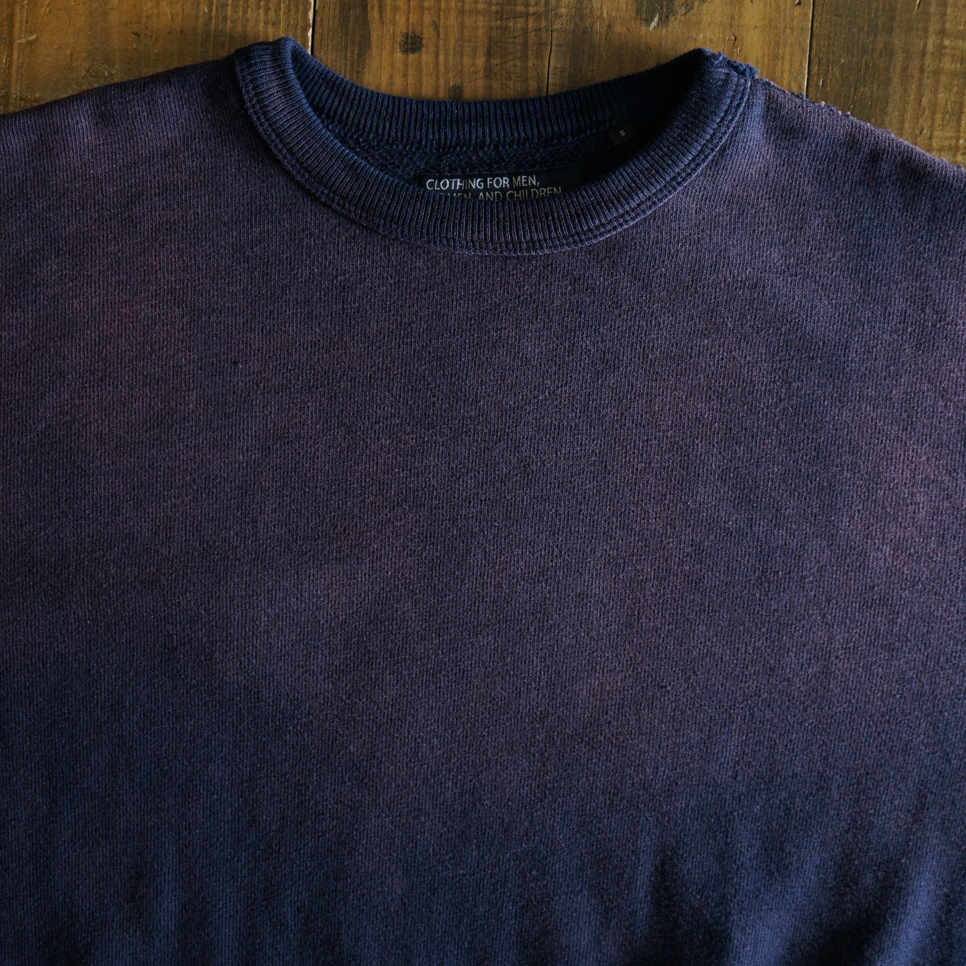Cotton Wide Aged Sweatshirt - DEVISE FACTORY