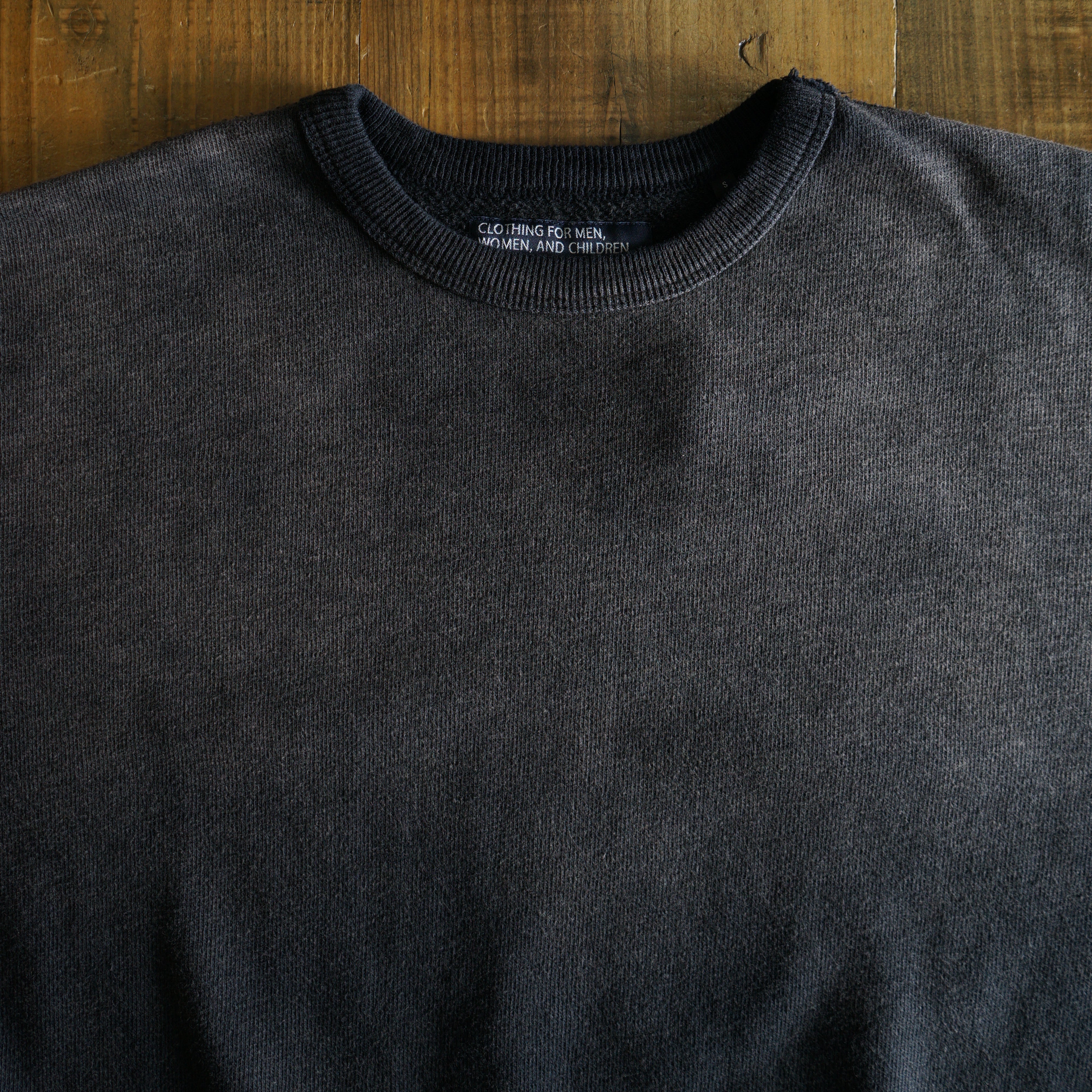 Cotton Wide Aged Sweatshirt - DEVISE FACTORY