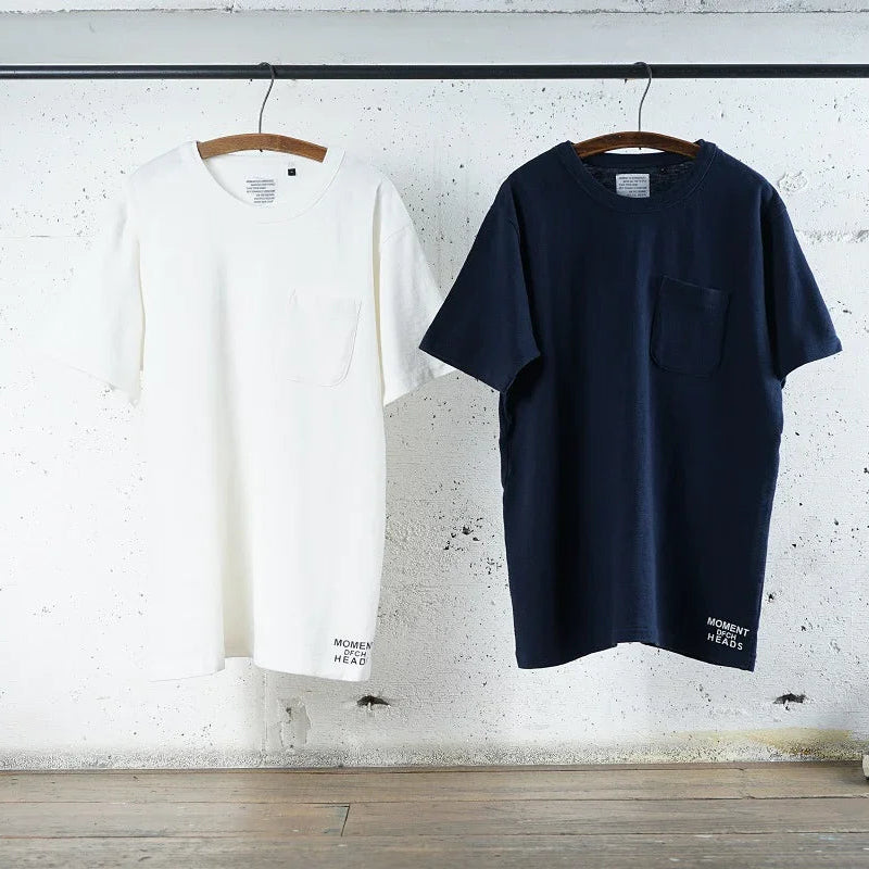 Cotton Pocket Tshirt with Print - DEVISE FACTORY