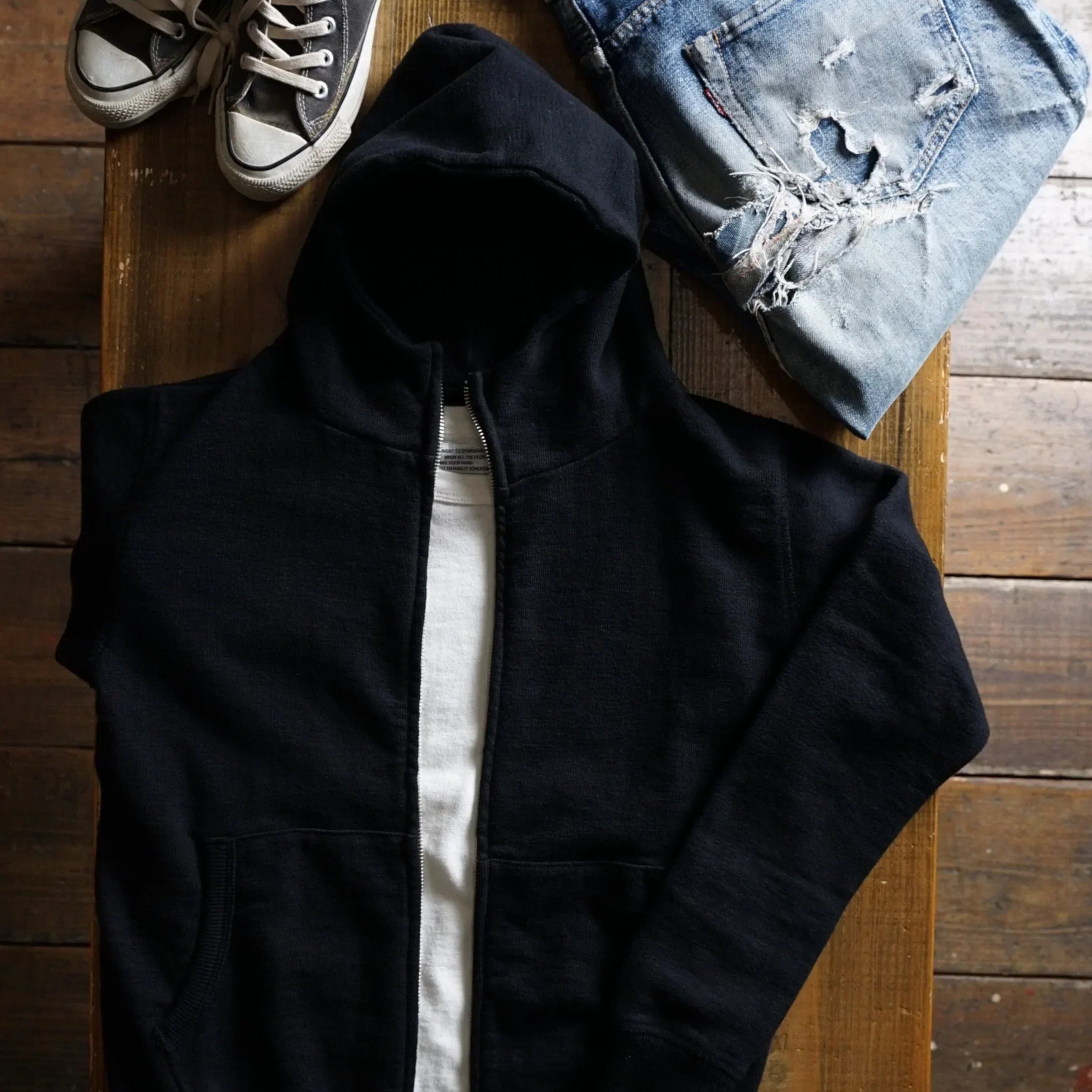 DF012: Cotton Zip Hoodie - DEVISE FACTORY