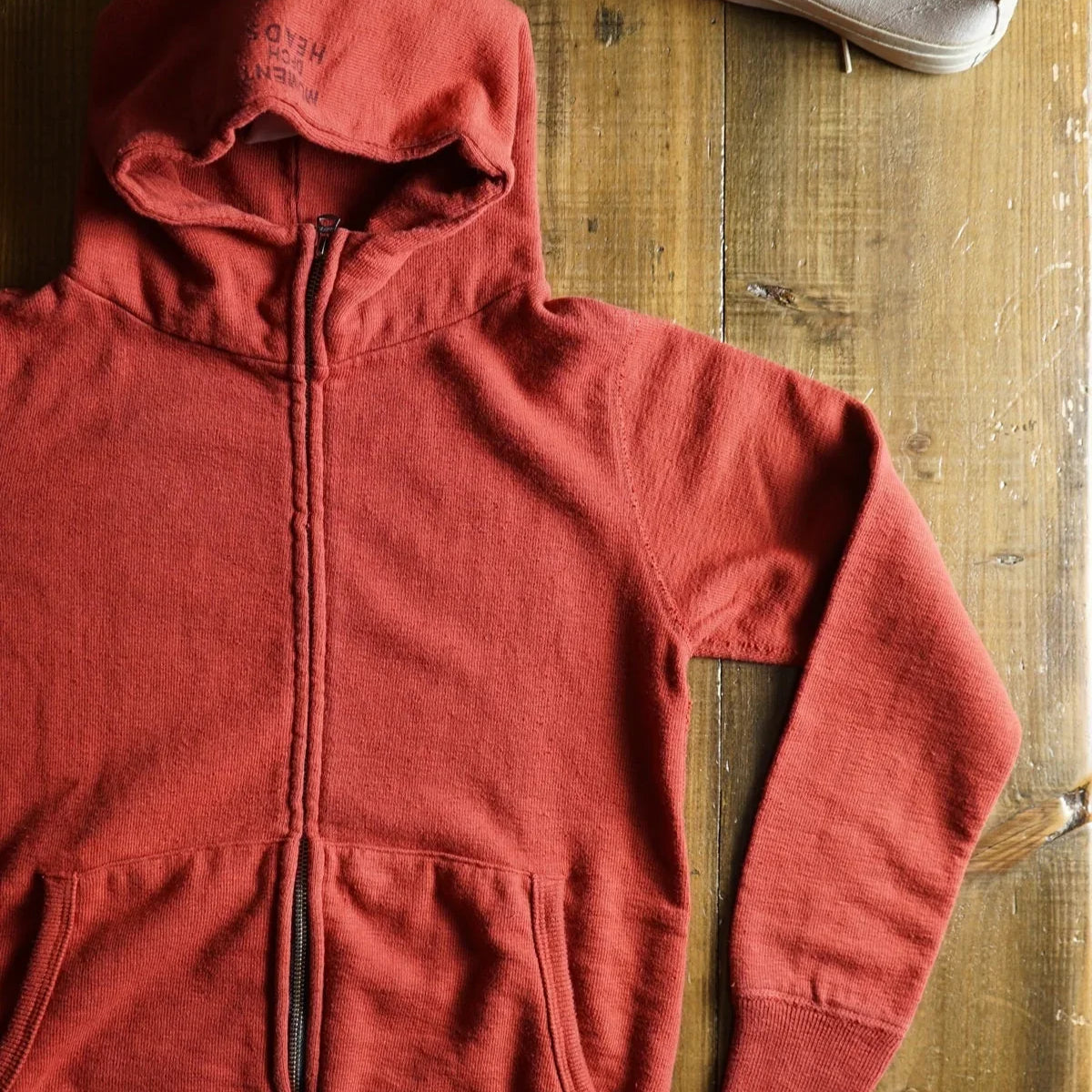 Cotton Zip Hoodie with Print (XS) - DEVISE FACTORY