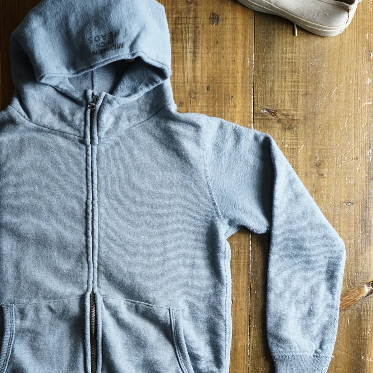 Cotton Zip Hoodie with Print (XS) - DEVISE FACTORY
