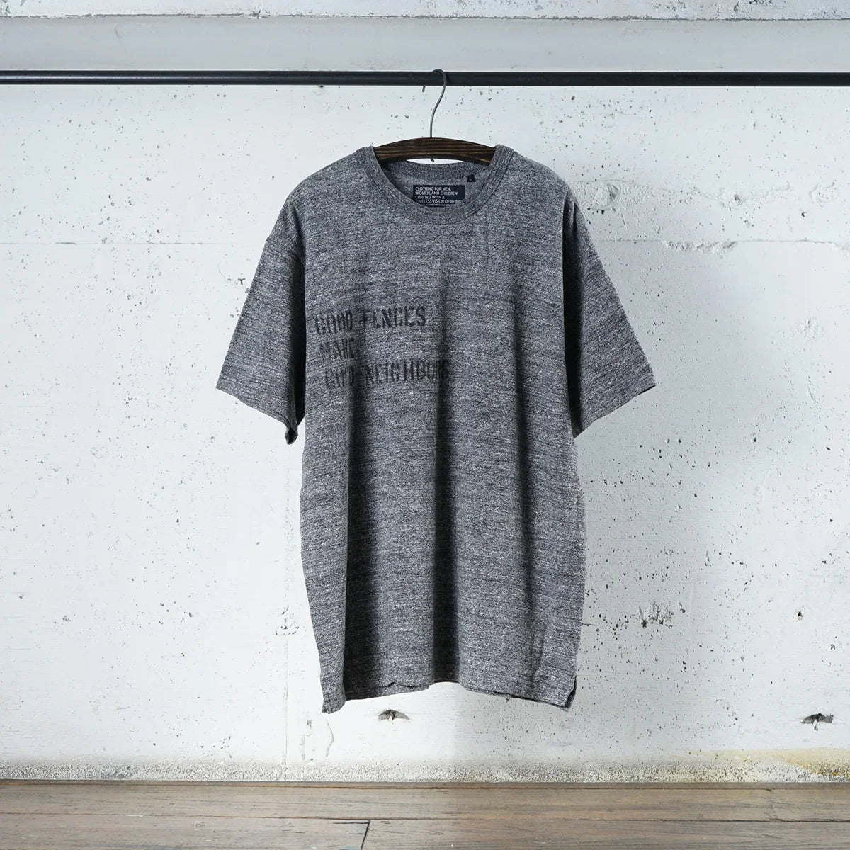 Cotton Wide Tshirt With Stencil Print - DEVISE FACTORY