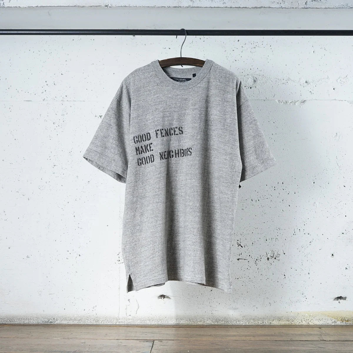 Cotton Wide Tshirt With Stencil Print - DEVISE FACTORY