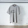 Cotton Wide Tshirt With Stencil Print