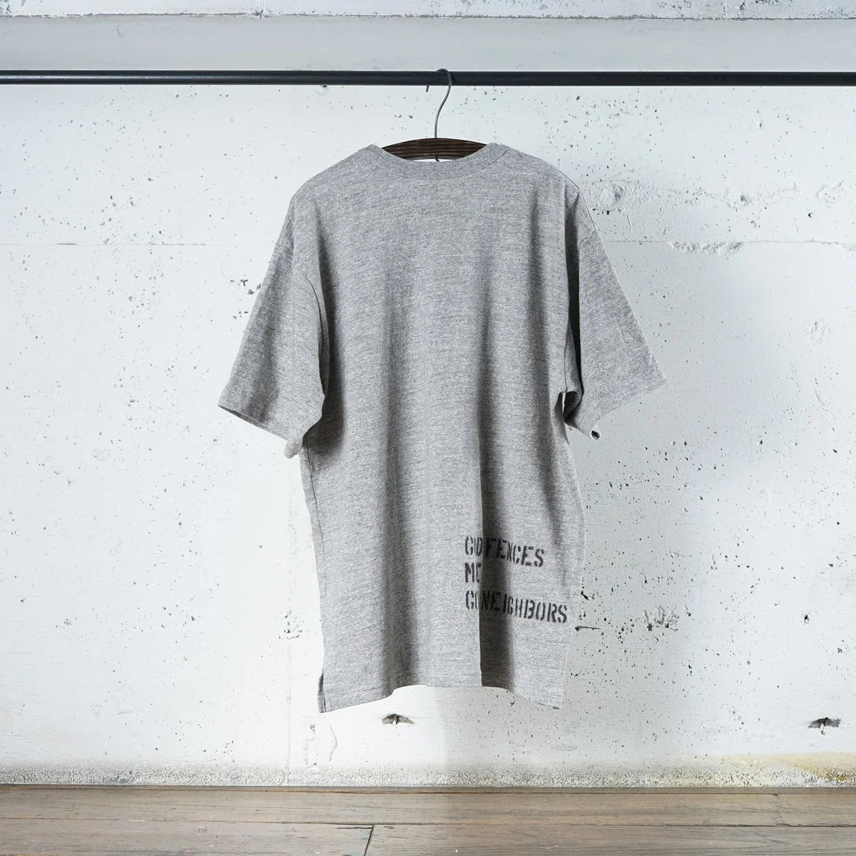 Cotton Wide Tshirt With Stencil Print - DEVISE FACTORY