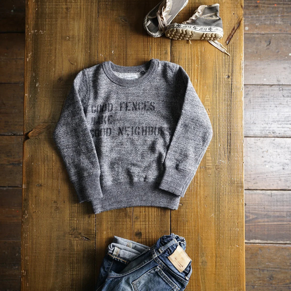 Cotton Print Sweatshirt Kids - DEVISE FACTORY