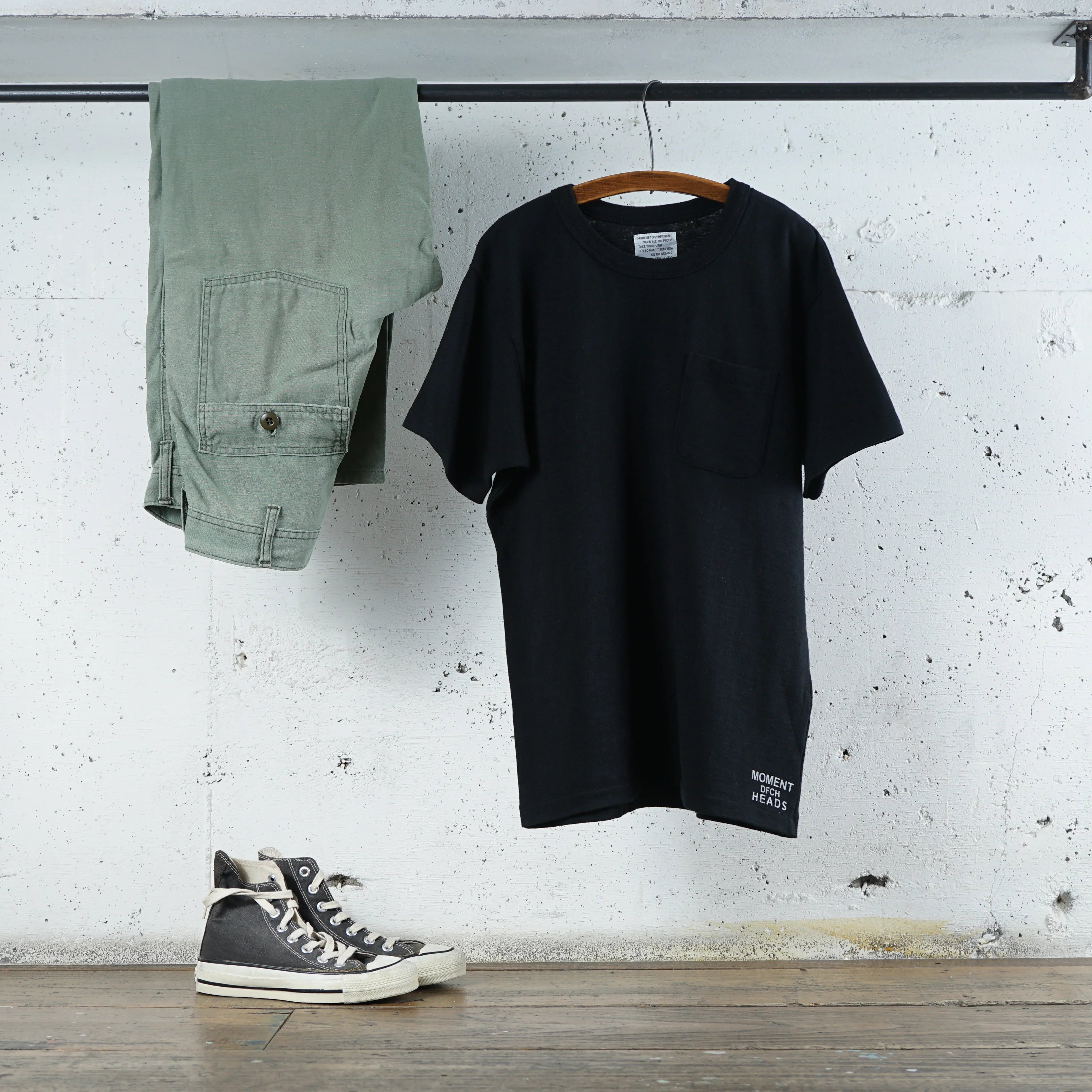 Cotton Pocket Tshirt with Print - DEVISE FACTORY