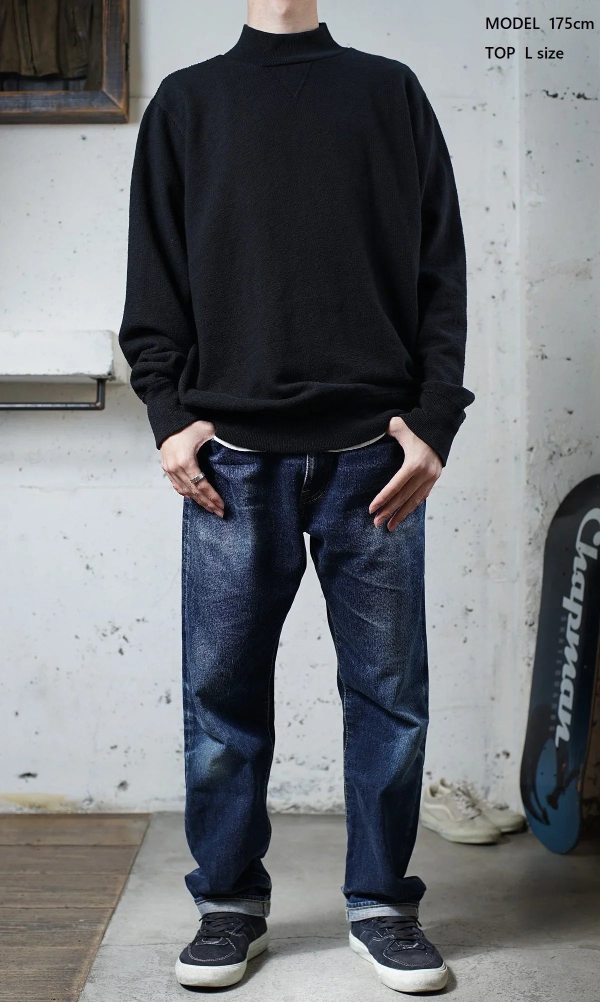 ディバイスファクトリー | 最高の着心地 ハイネック スウェット メンズ