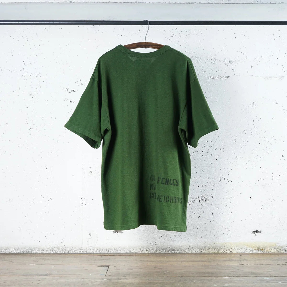 Cotton Wide Tshirt With Stencil Print - DEVISE FACTORY
