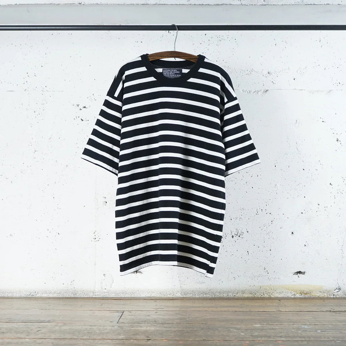 Cotton Relax Border Tshirt - DEVISE FACTORY