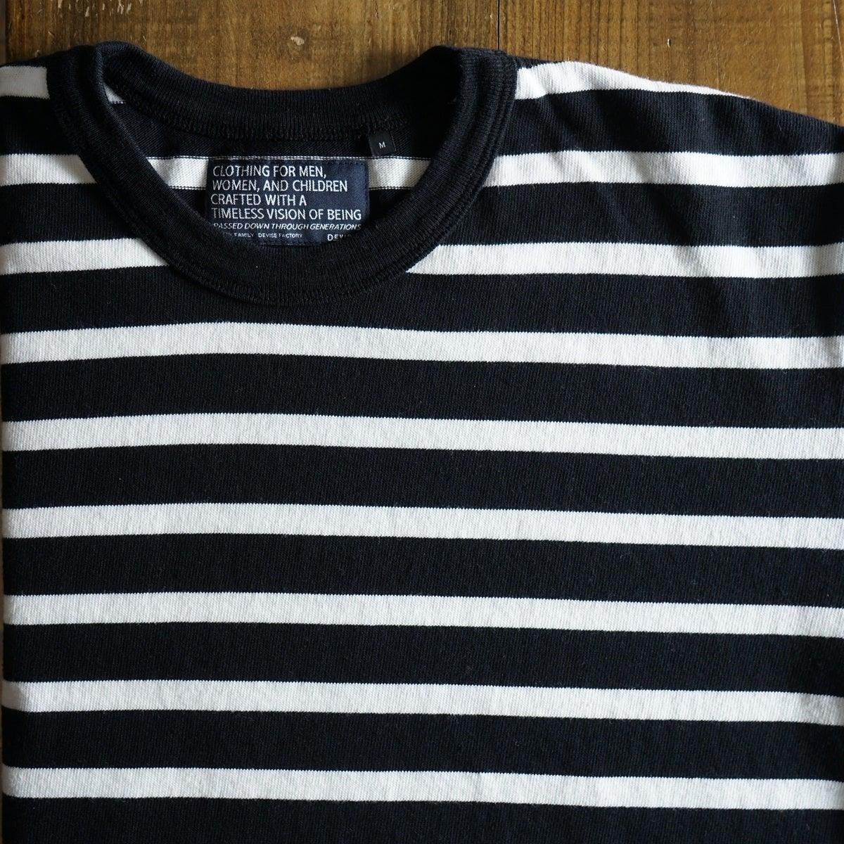Cotton Relax Border Tshirt - DEVISE FACTORY