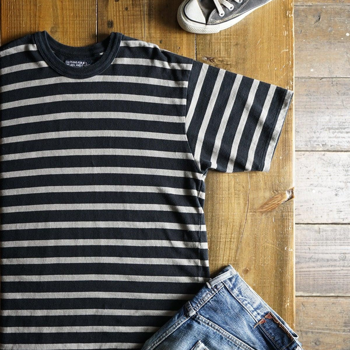 Cotton Relax Border Tshirt - DEVISE FACTORY