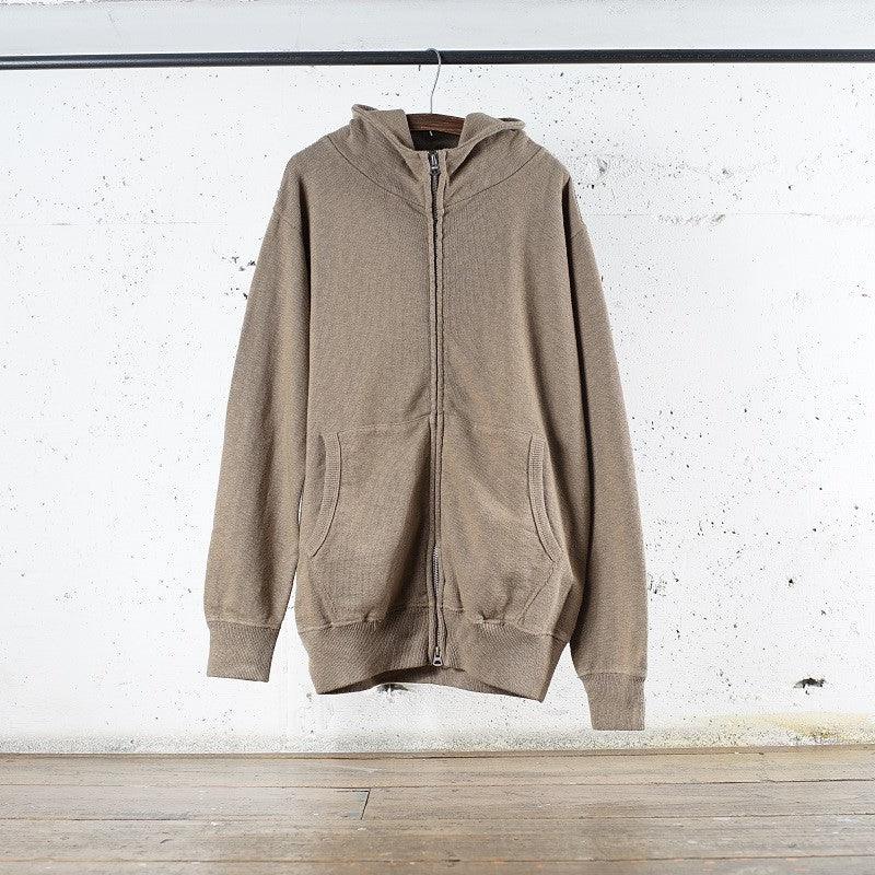 Cotton Zip Hoodie with Print - DEVISE FACTORY