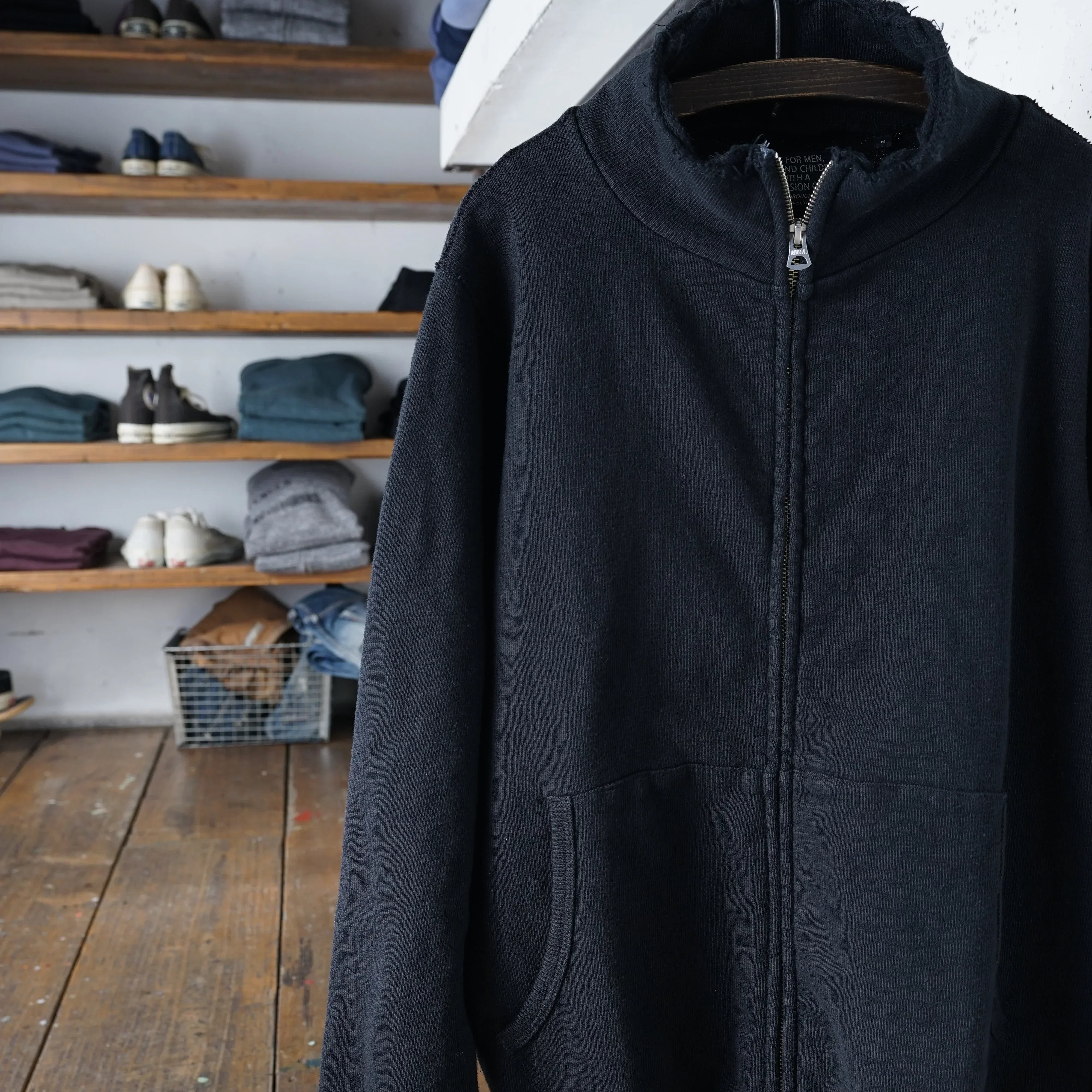 Cotton Relax Zip Jacket - DEVISE FACTORY