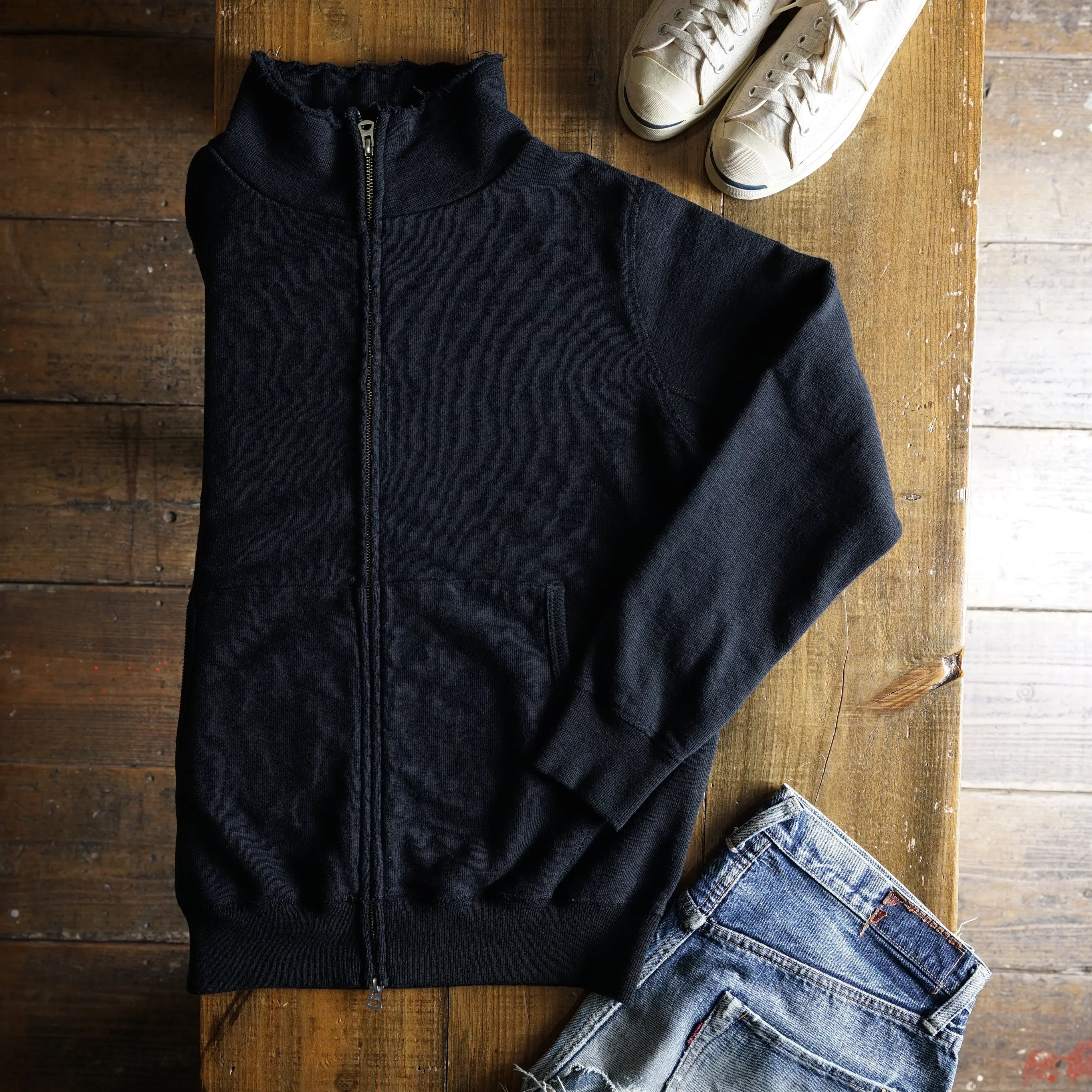 Cotton Relax Zip Jacket - DEVISE FACTORY