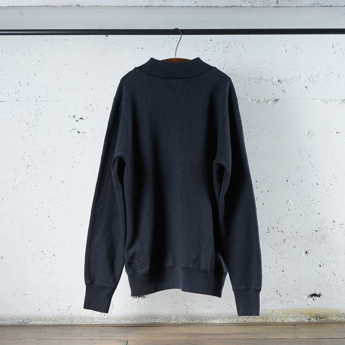 Cotton Relax High Neck Sweatshirt - DEVISE FACTORY
