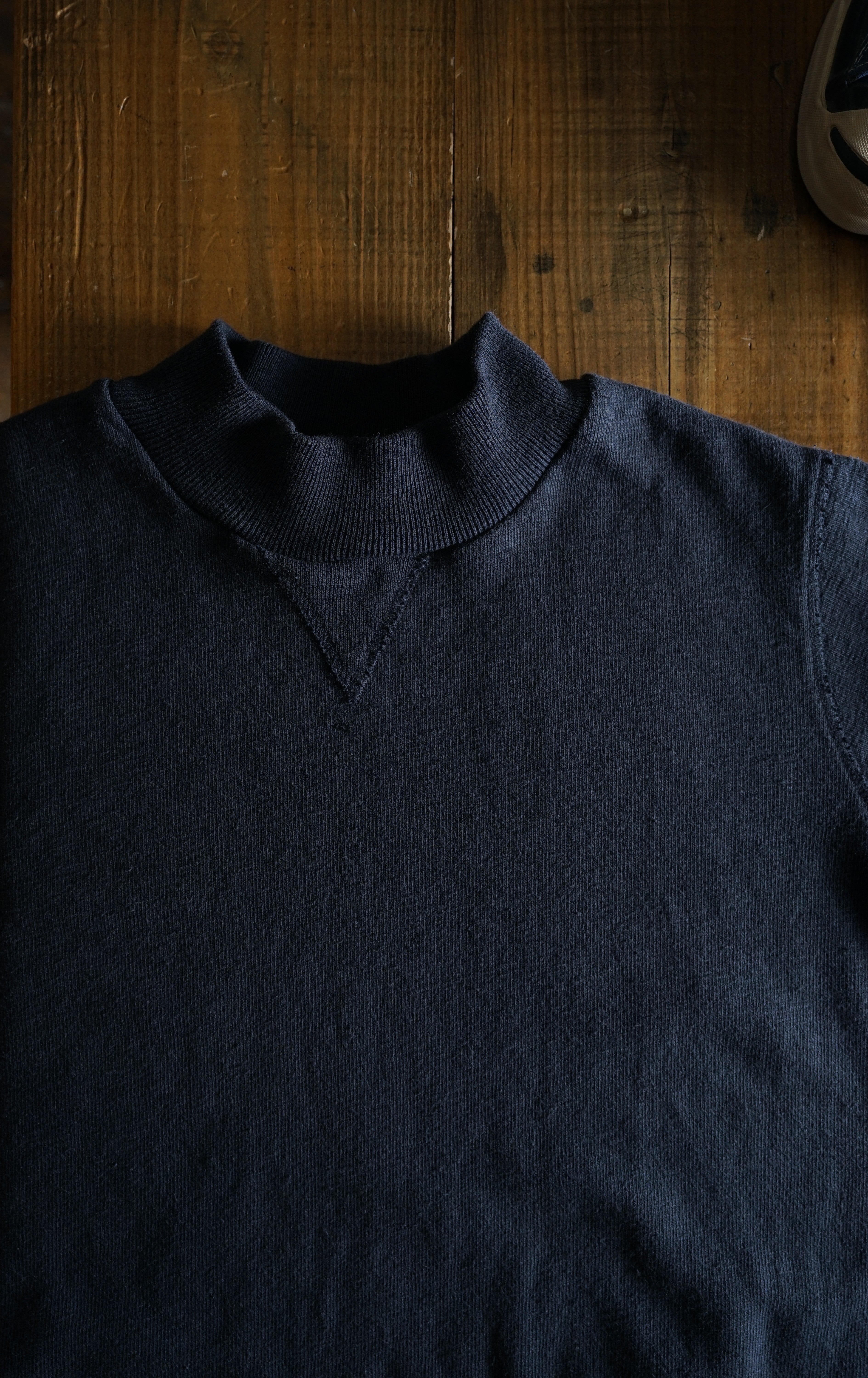 Cotton Relax High Neck Sweatshirt - DEVISE FACTORY