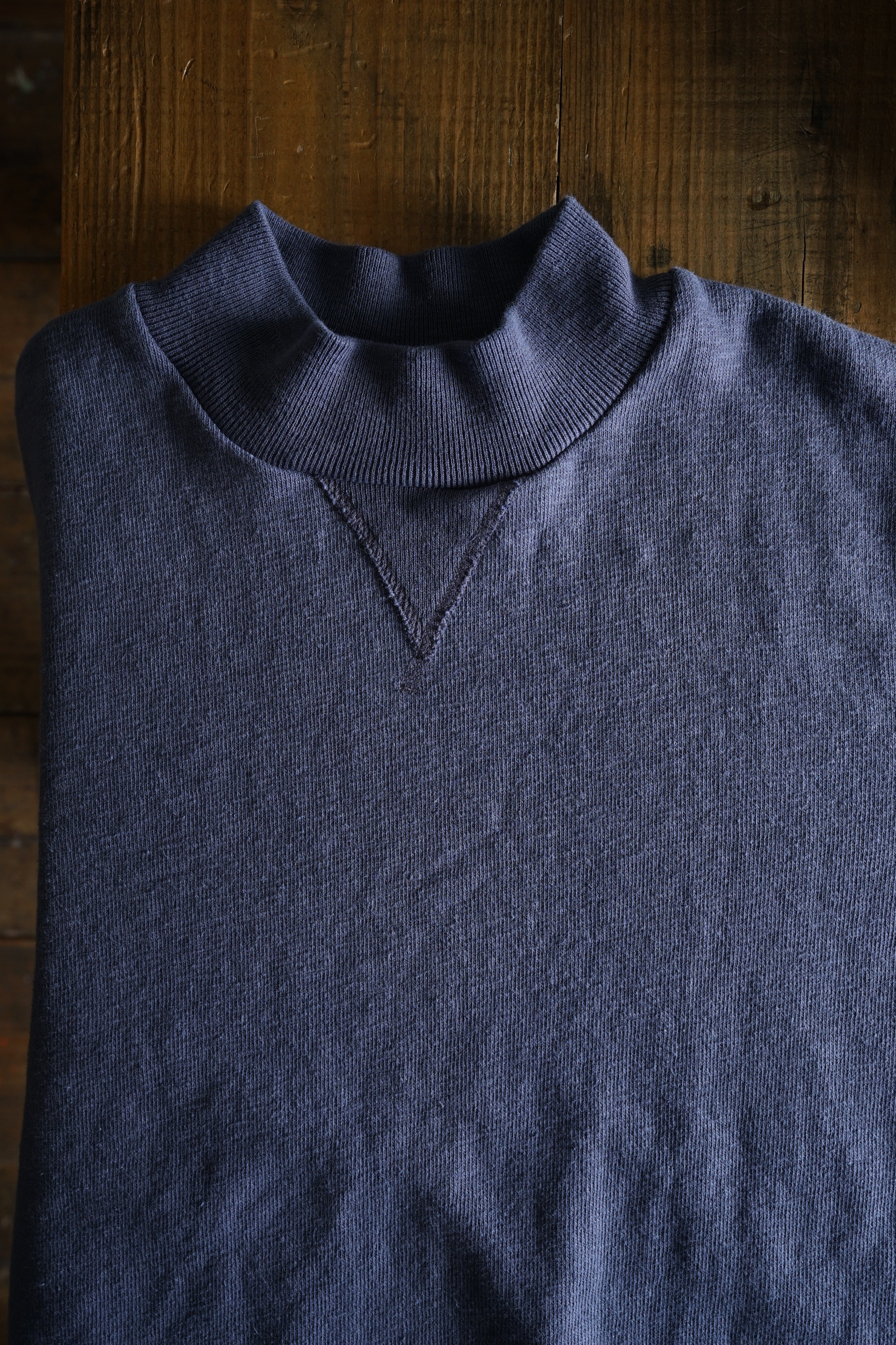 Cotton Relax High Neck Sweatshirt - DEVISE FACTORY