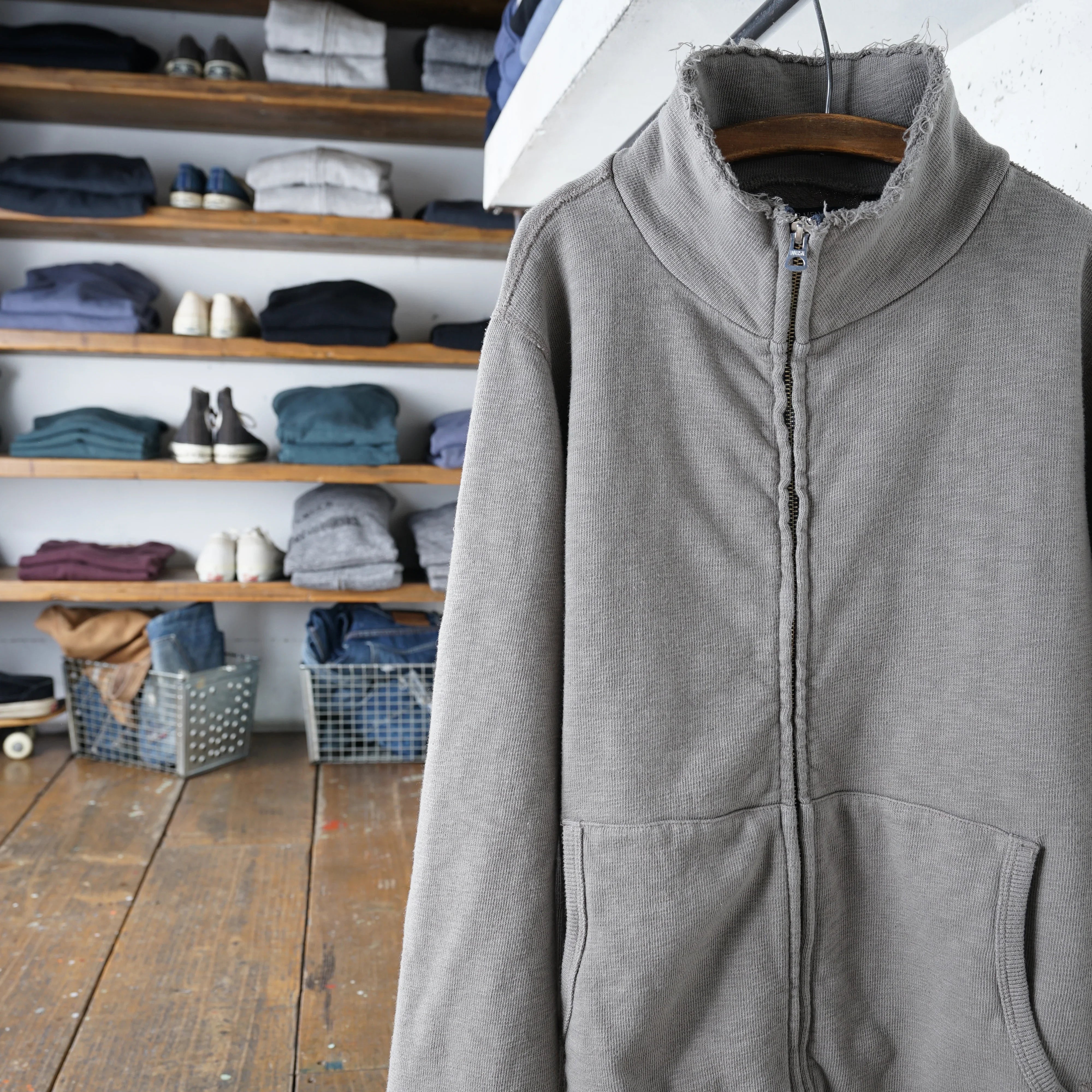 Cotton Relax Zip Jacket - DEVISE FACTORY