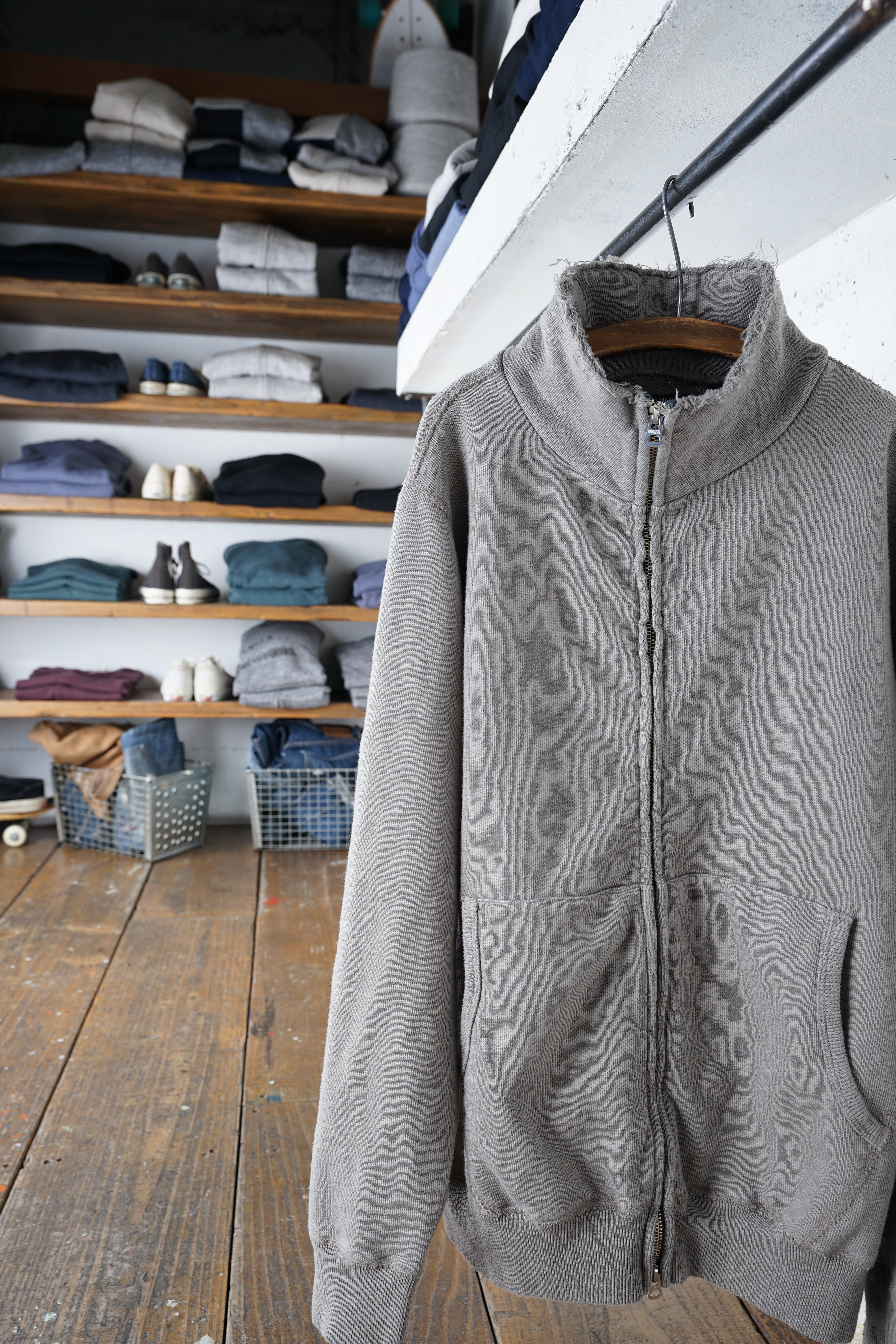 Cotton Relax Zip Jacket - DEVISE FACTORY