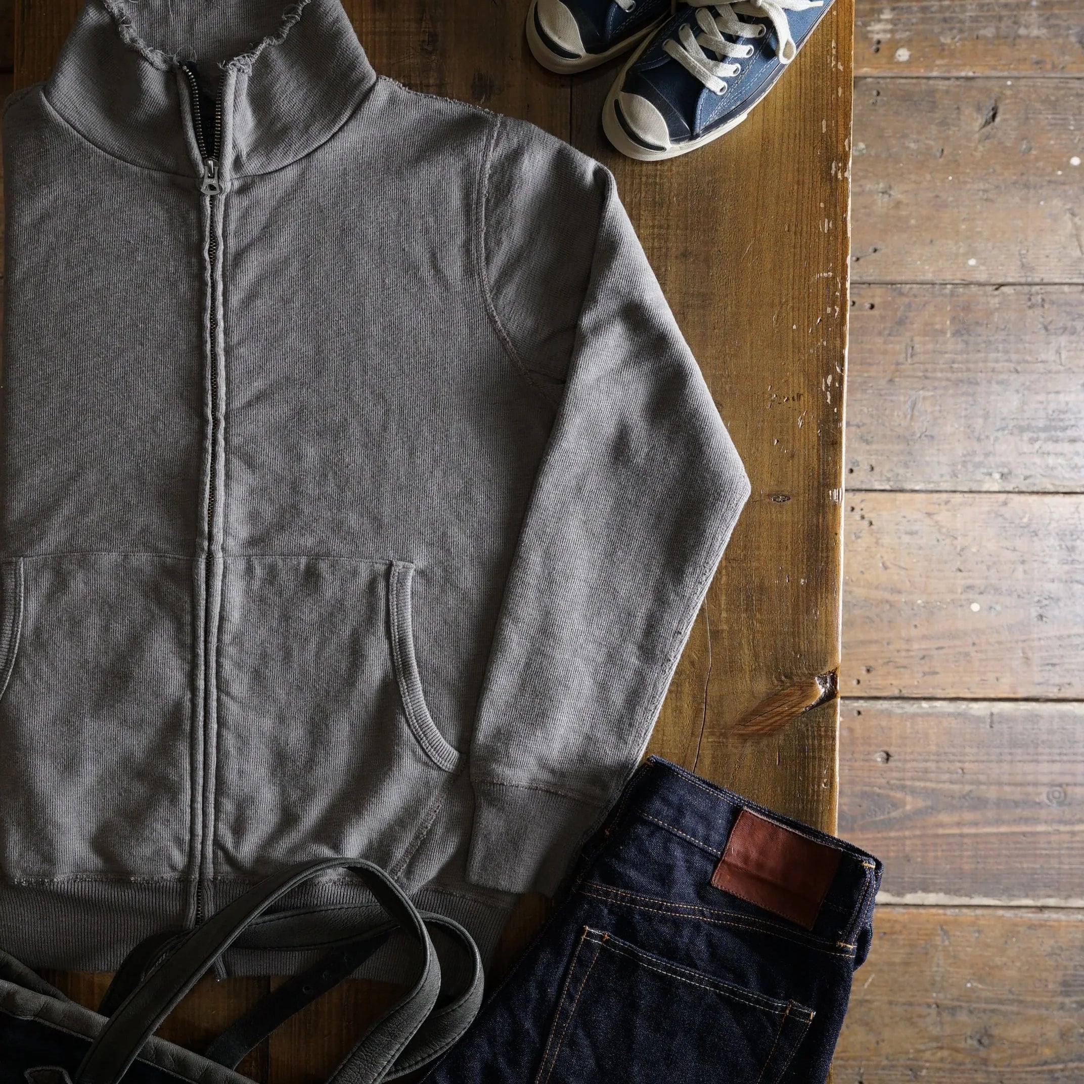 Cotton Relax Zip Jacket - DEVISE FACTORY