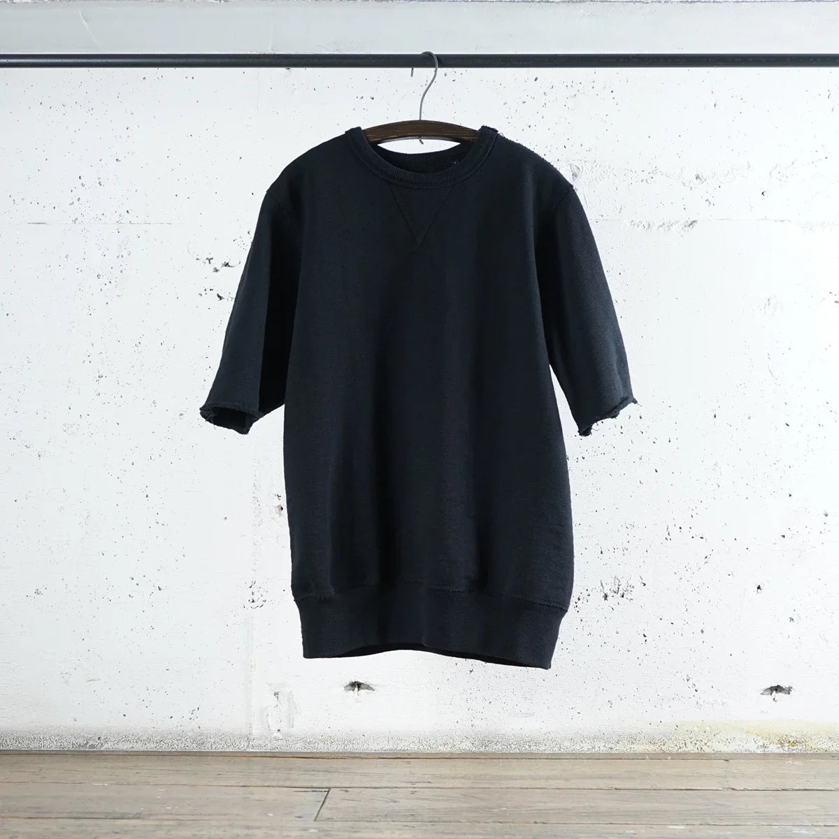Cotton Relax Cut Off Sweat Tshirt - DEVISE FACTORY