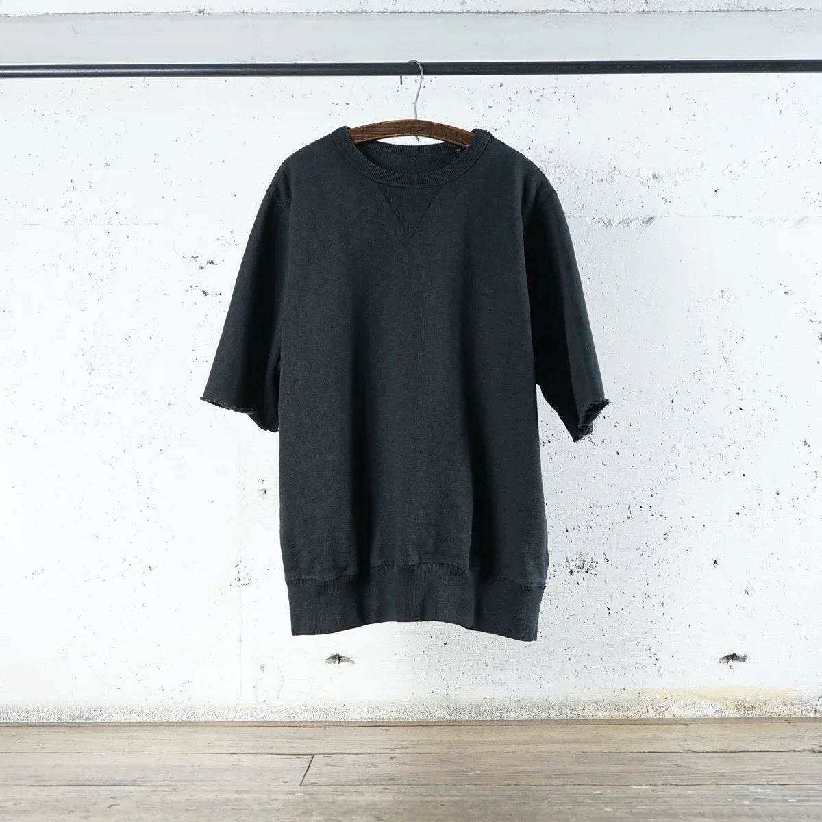 Cotton Relax Cut Off Sweat Tshirt - DEVISE FACTORY