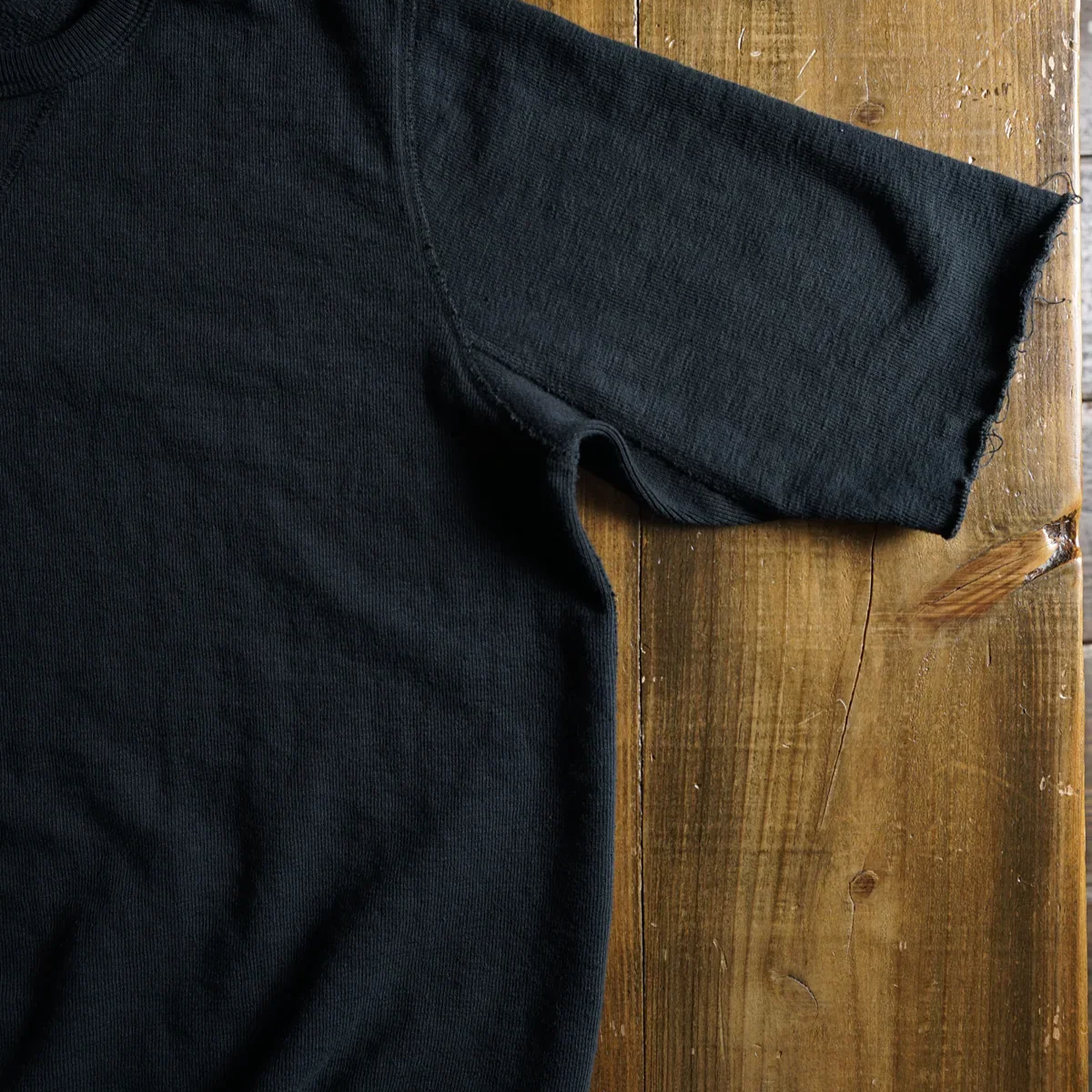 Cotton Relax Cut Off Sweat Tshirt - DEVISE FACTORY