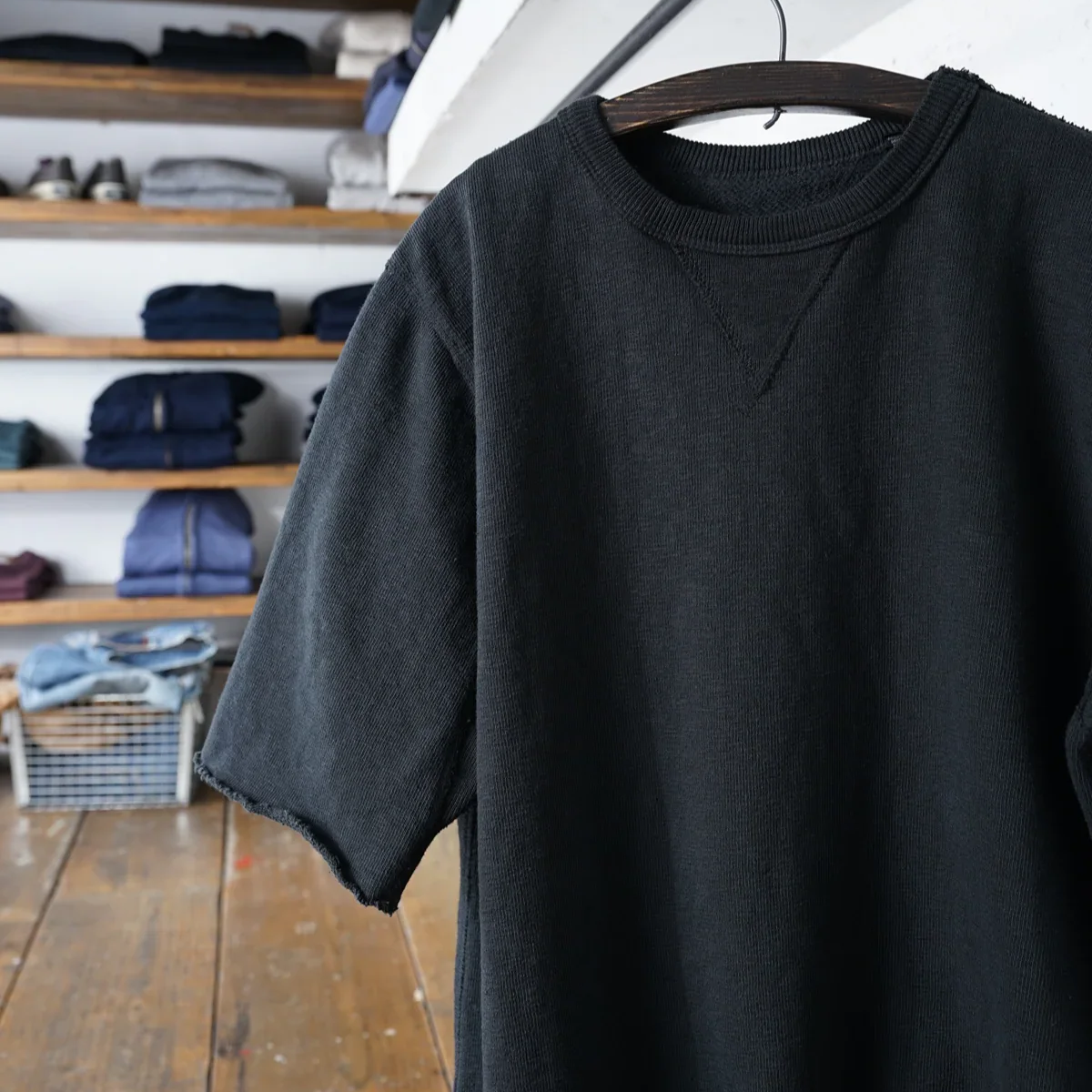 Cotton Relax Cut Off Sweat Tshirt - DEVISE FACTORY